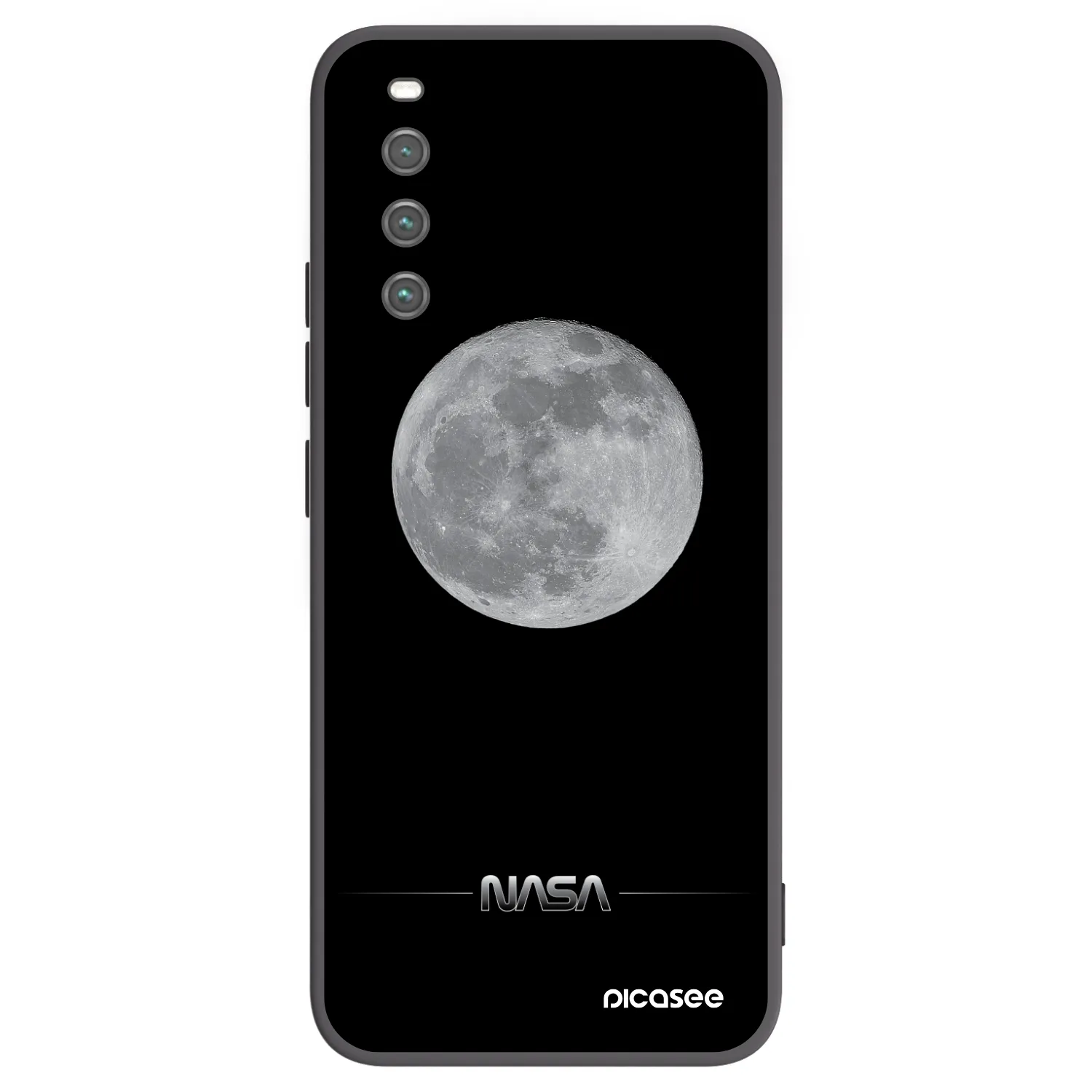 Picasee crna silikonska maskica za Sony Xperia 10 IV 5G - Moon Minimal