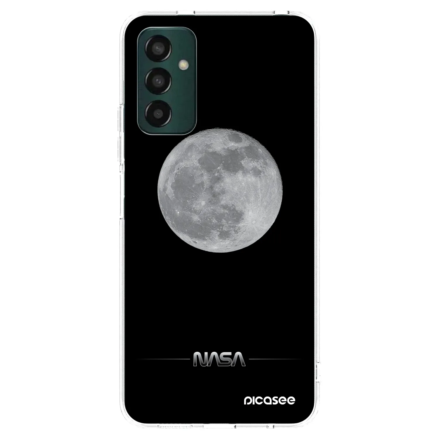Picasee silikonska prozirna maskica za Samsung Galaxy M13 M135F - Moon Minimal