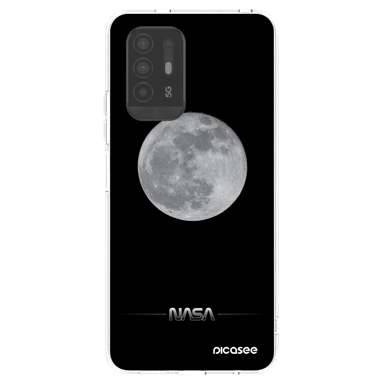 Picasee silikonska prozirna maskica za OPPO A94 5G - Moon Minimal