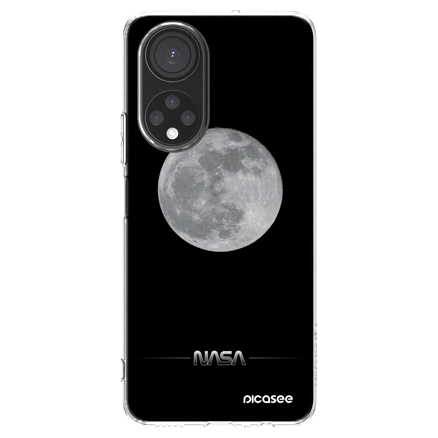 Picasee silikonska prozirna maskica za Honor X7 - Moon Minimal