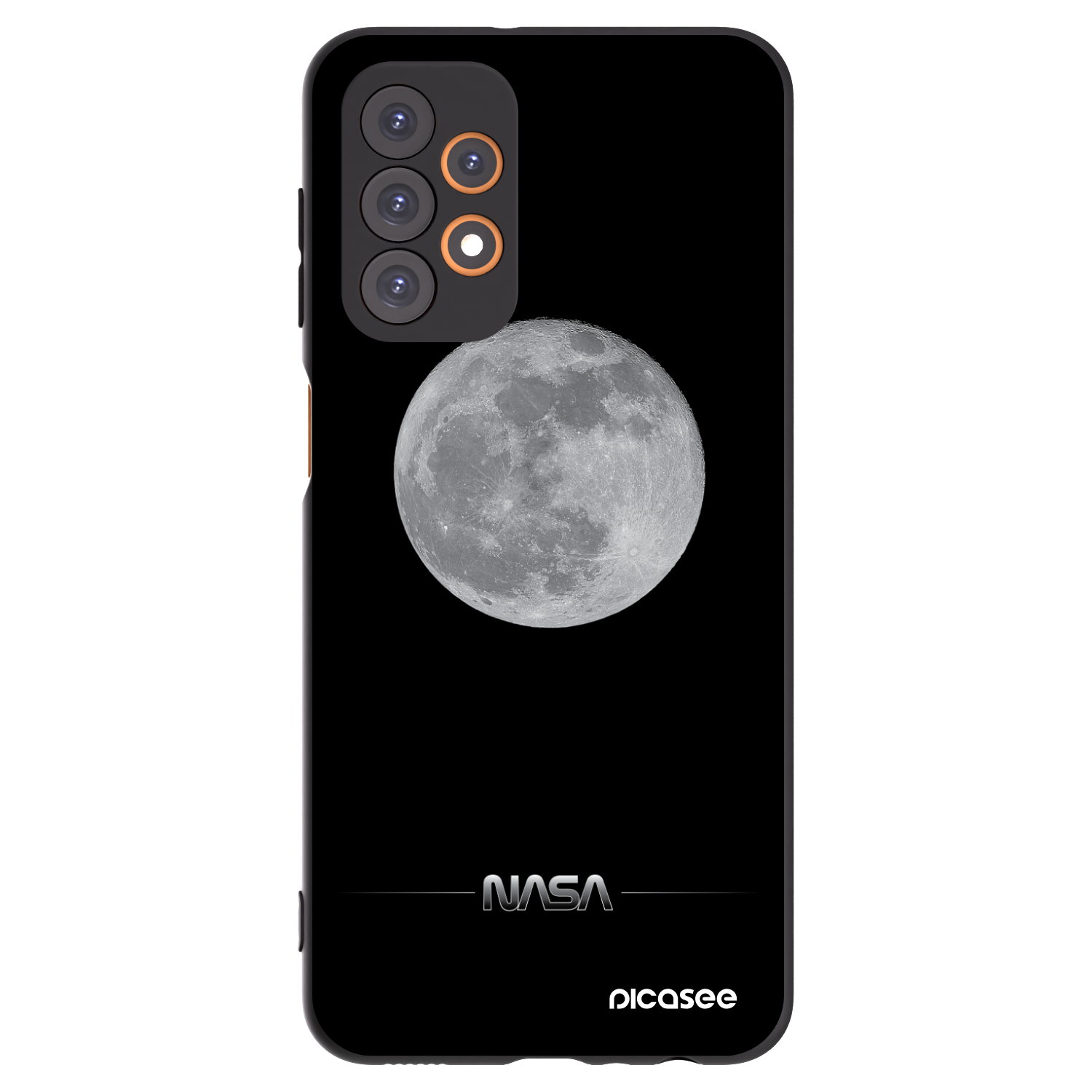 Picasee crna silikonska maskica za Samsung Galaxy A23 A236B 5G - Moon Minimal