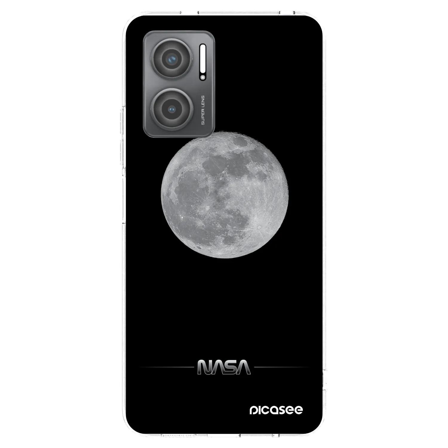 Picasee silikonska prozirna maskica za Xiaomi Redmi 10 5G - Moon Minimal