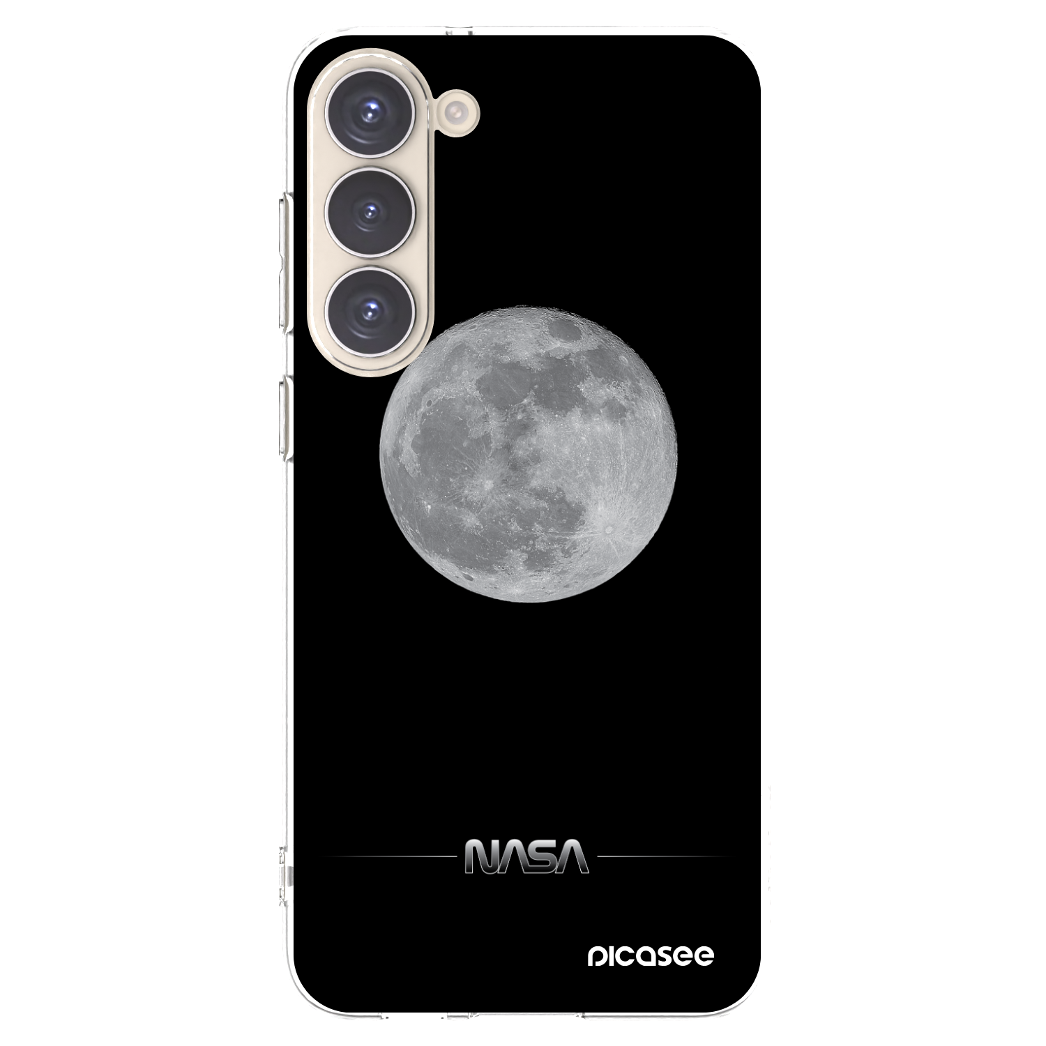 Picasee silikonska prozirna maskica za Samsung Galaxy S23+ 5G - Moon Minimal