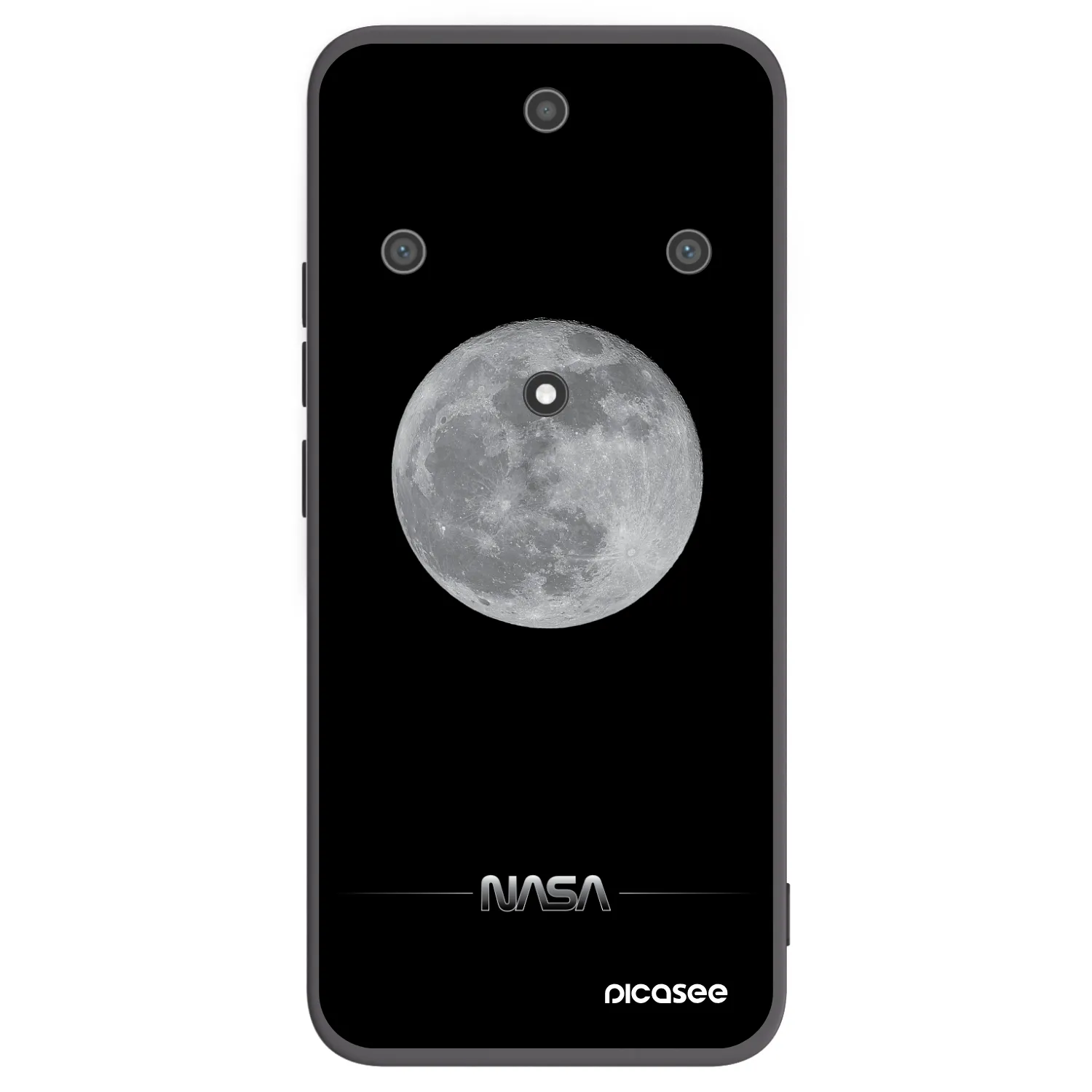 Picasee crna silikonska maskica za Honor Magic5 Lite 5G - Moon Minimal