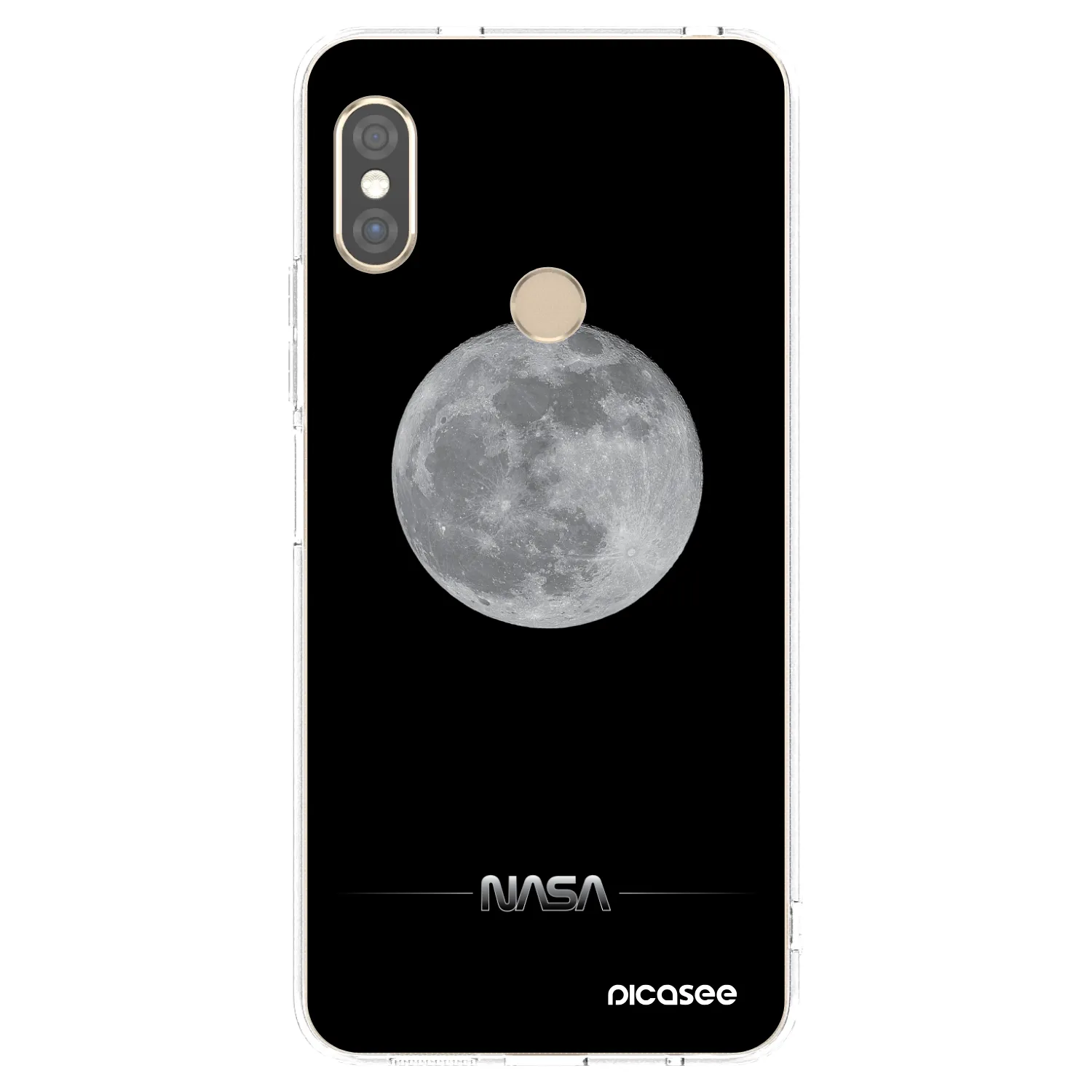 Picasee silikonska prozirna maskica za Xiaomi Redmi Note 5 Global - Moon Minimal
