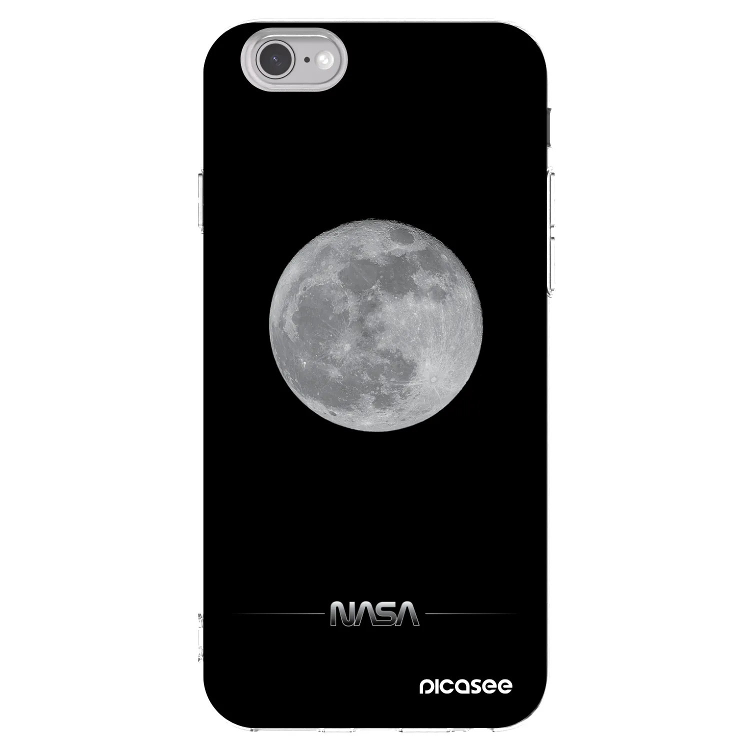 Picasee silikonska prozirna maskica za Apple iPhone 6/6S - Moon Minimal