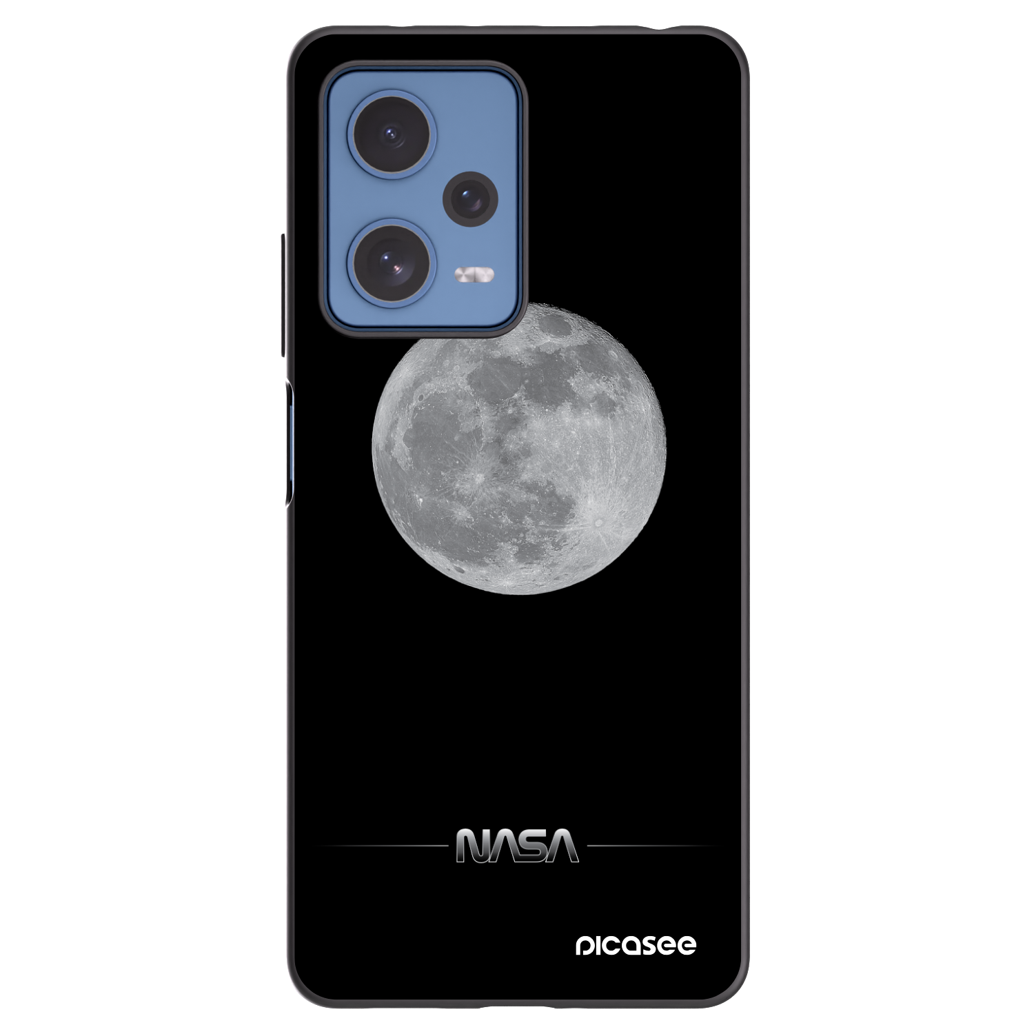 Picasee crna silikonska maskica za Xiaomi Redmi Note 12 Pro 5G - Moon Minimal
