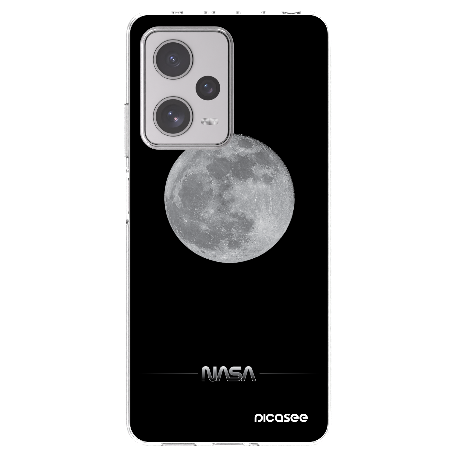 Picasee silikonska prozirna maskica za Xiaomi Redmi Note 12 Pro+ 5G - Moon Minimal