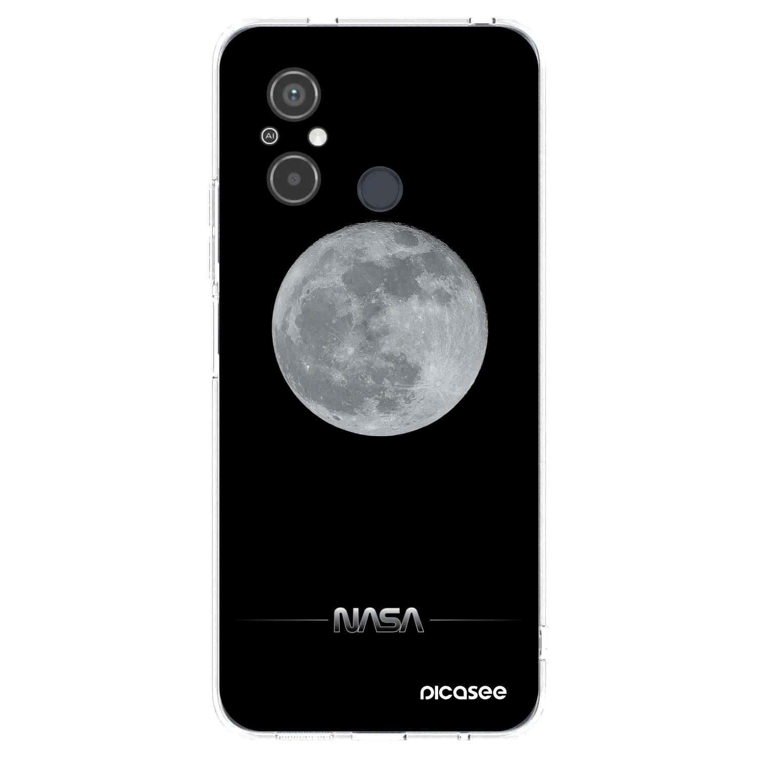 Picasee silikonska prozirna maskica za Xiaomi Redmi 12C - Moon Minimal