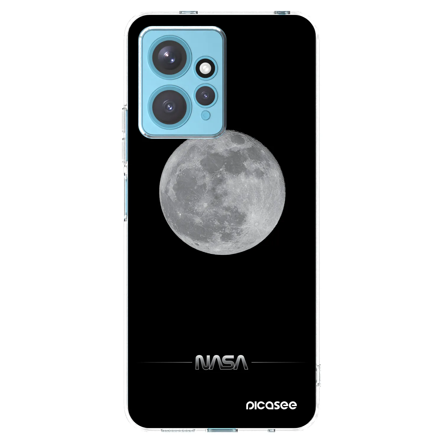 Picasee silikonska prozirna maskica za Xiaomi Redmi Note 12 4G - Moon Minimal