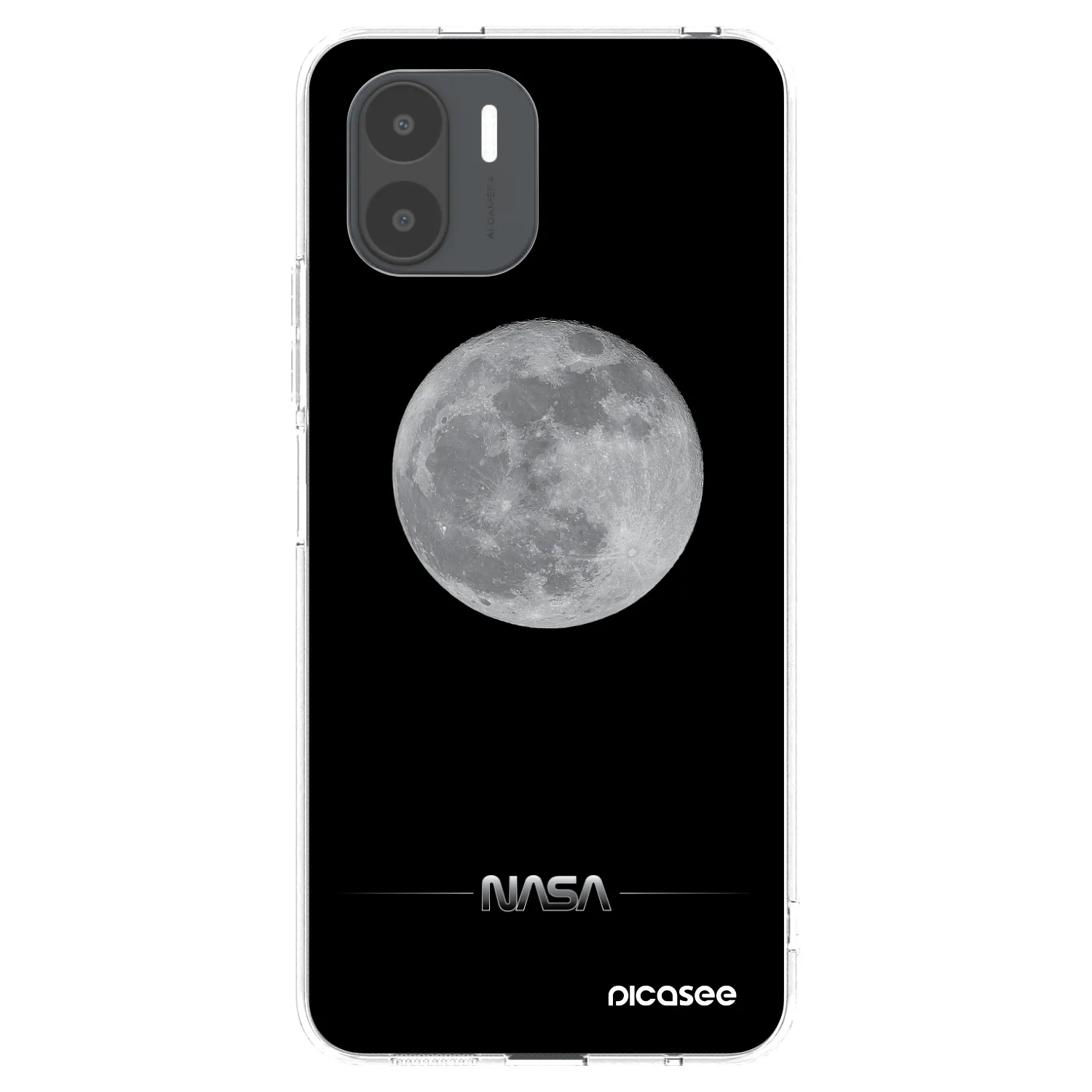 Picasee silikonska prozirna maskica za Xiaomi Redmi A2 - Moon Minimal