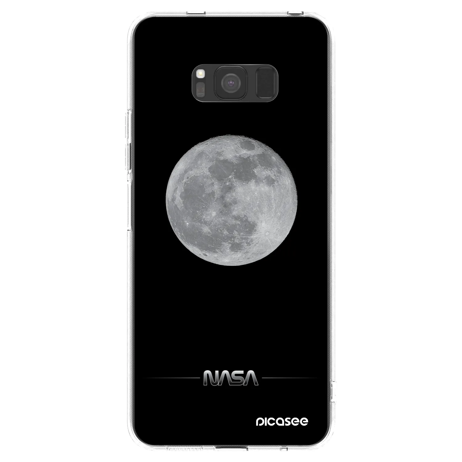 Picasee silikonska prozirna maskica za Samsung Galaxy S8 G950F - Moon Minimal