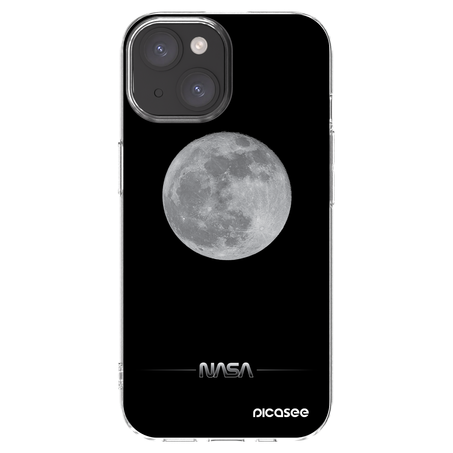 Picasee silikonska prozirna maskica za Apple iPhone 15 - Moon Minimal