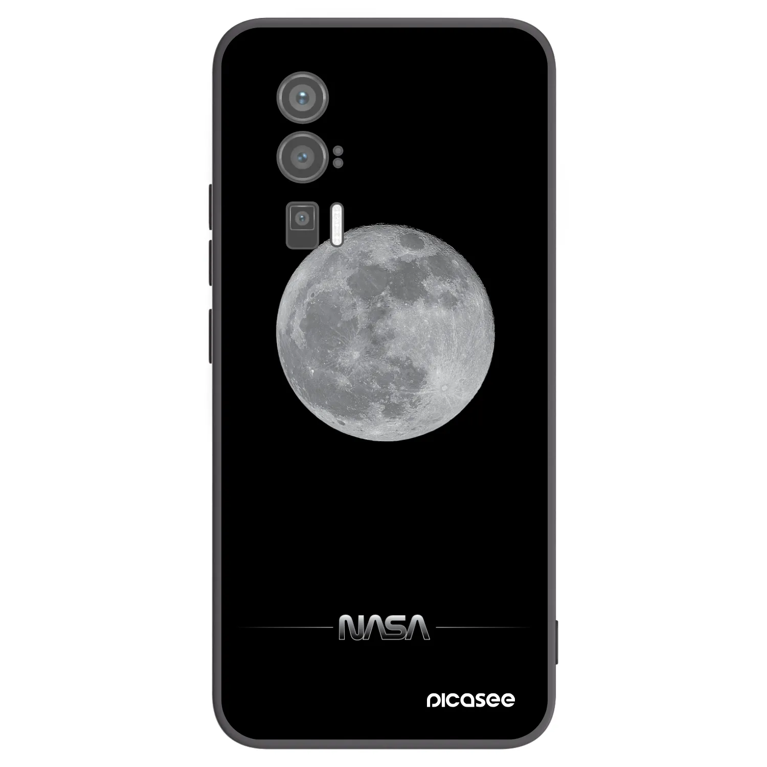 Picasee crna silikonska maskica za Xiaomi Poco F5 Pro 5G - Moon Minimal