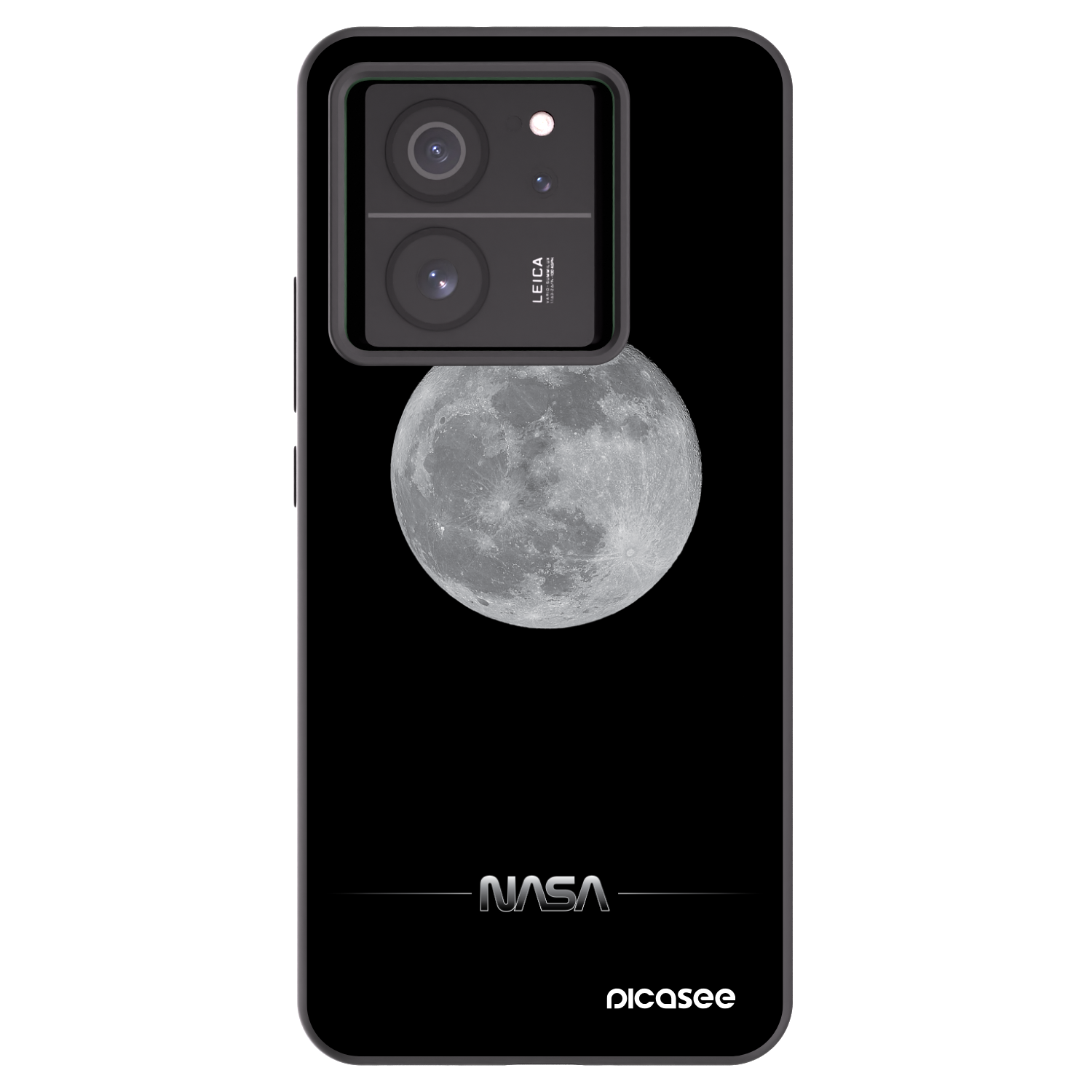 Picasee crna silikonska maskica za Xiaomi 13T - Moon Minimal