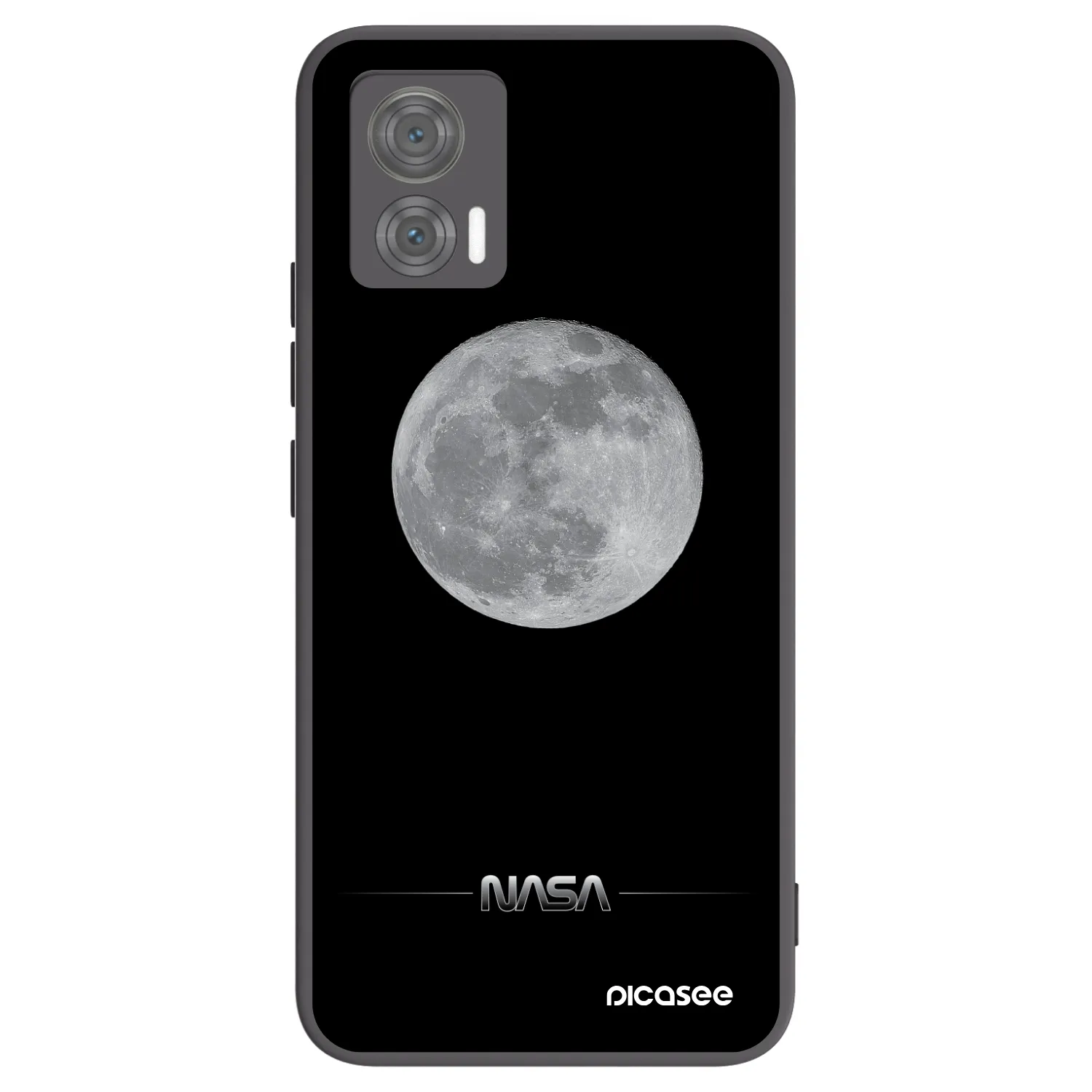 Picasee crna silikonska maskica za Motorola Edge 30 Neo - Moon Minimal