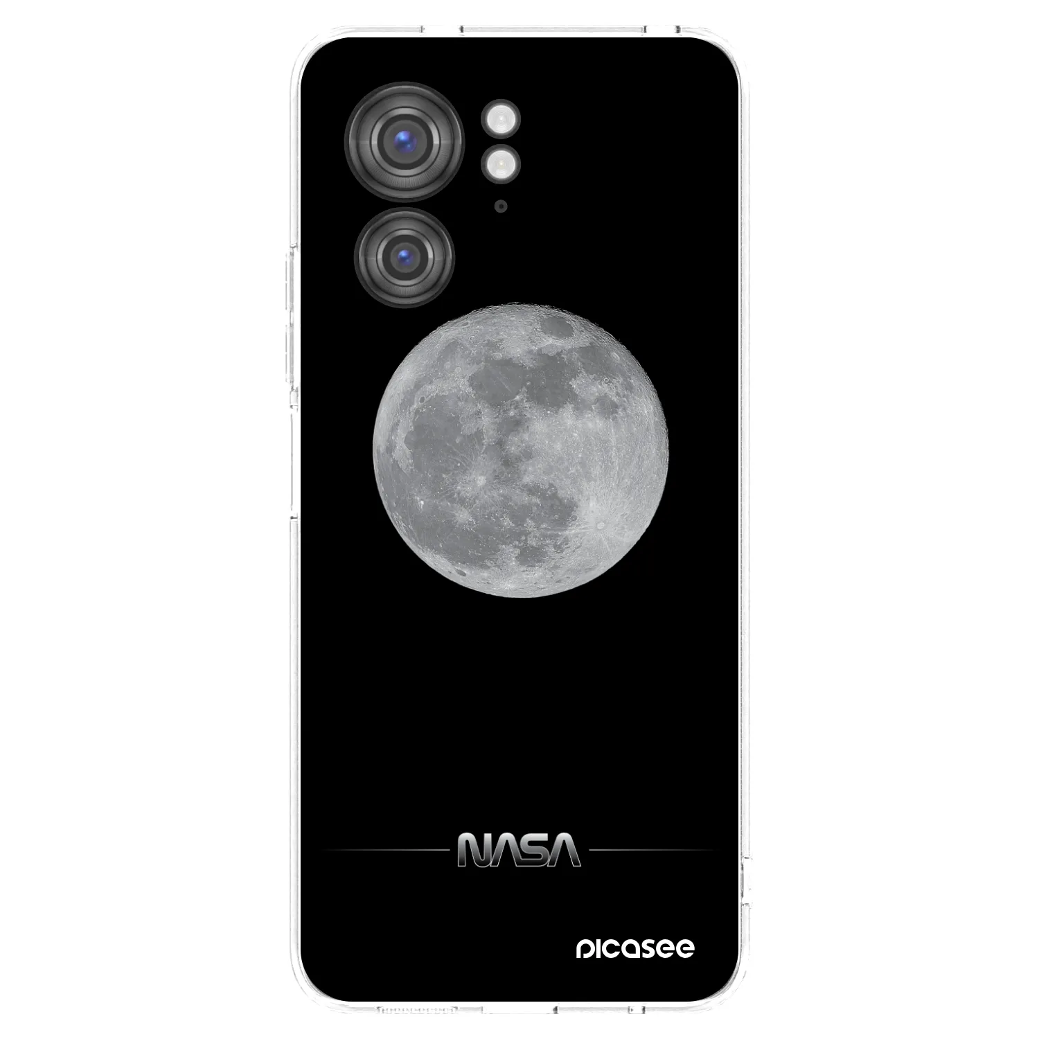 Picasee silikonska prozirna maskica za Motorola Edge 40 - Moon Minimal