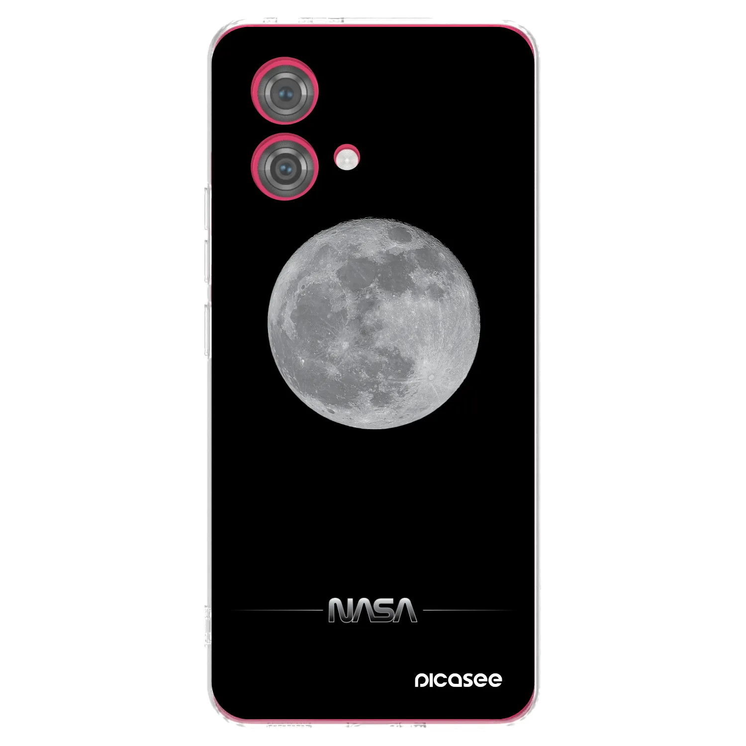 Picasee silikonska prozirna maskica za Motorola Moto G84 5G - Moon Minimal