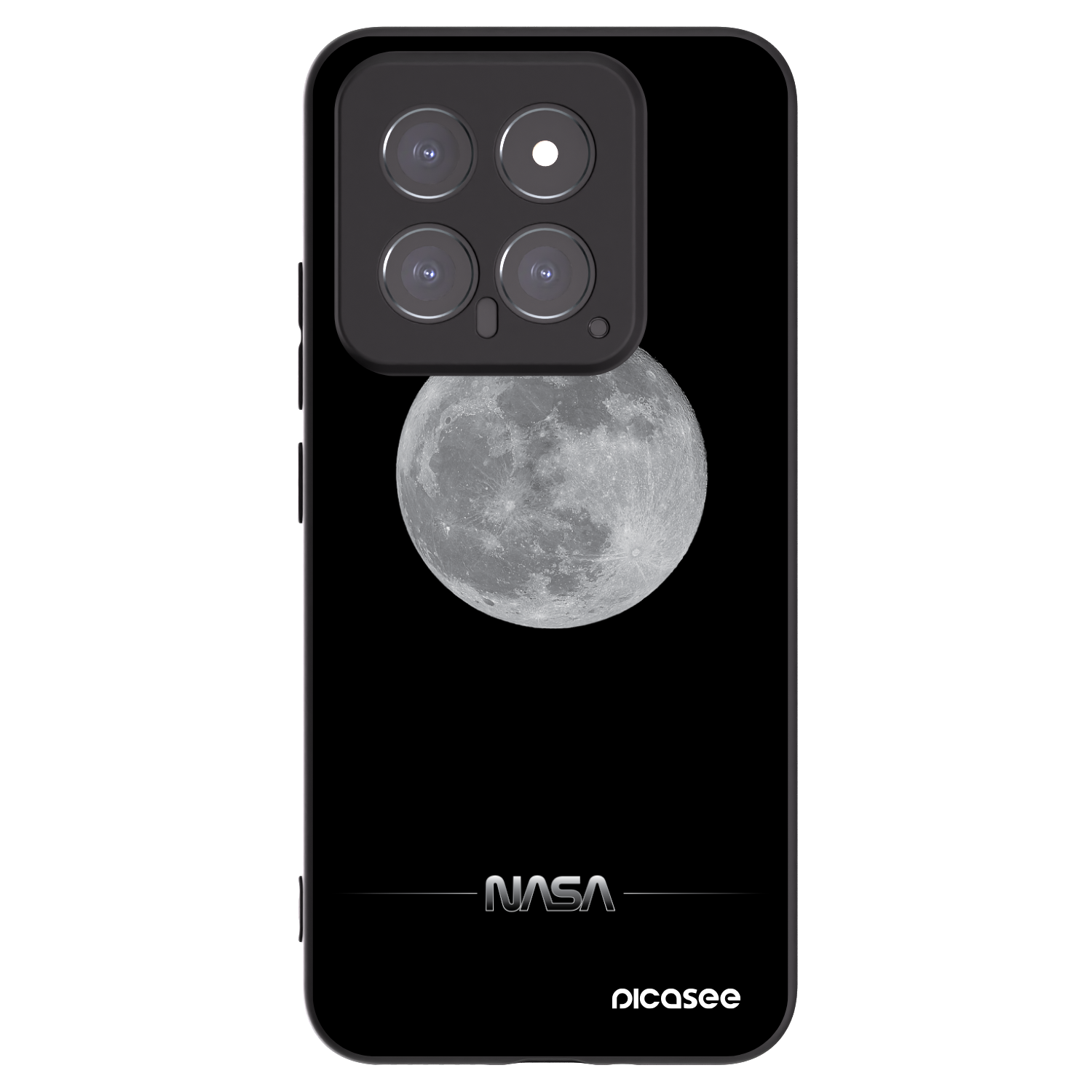 Picasee crna silikonska maskica za Xiaomi 14 - Moon Minimal