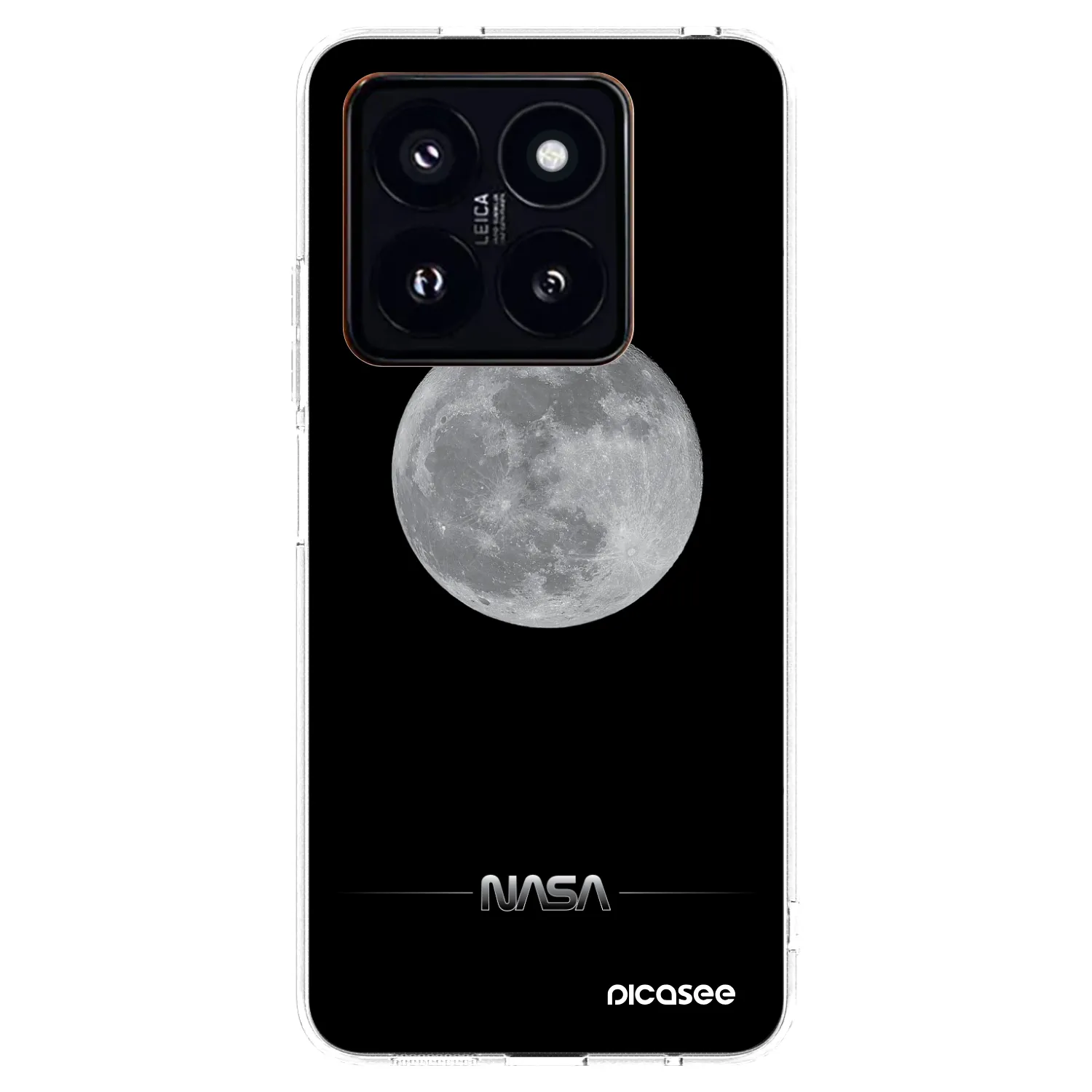 Picasee silikonska prozirna maskica za Xiaomi 14 Pro - Moon Minimal