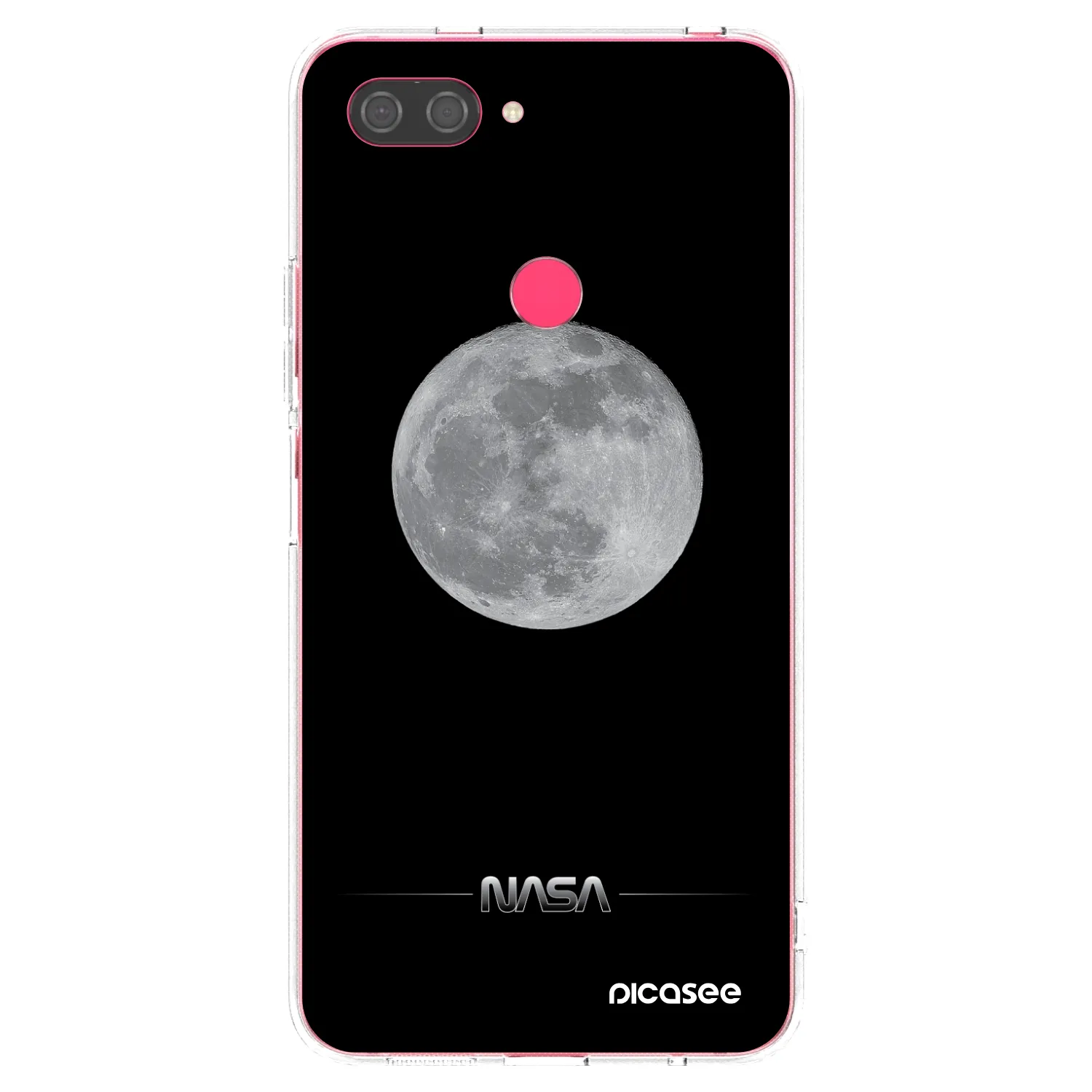 Picasee silikonska prozirna maskica za Xiaomi Mi 8 Lite - Moon Minimal