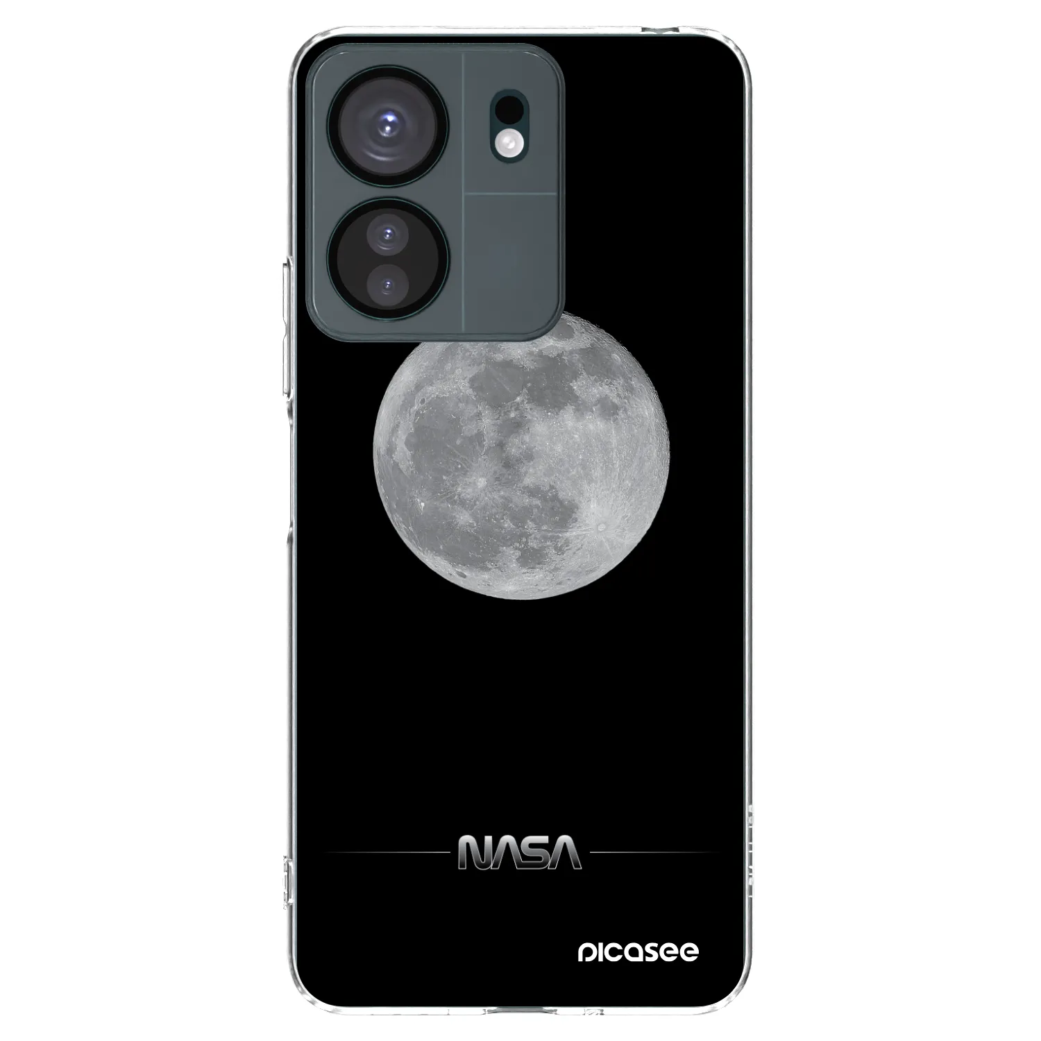 Picasee silikonska prozirna maskica za Xiaomi Redmi 13C 4G - Moon Minimal