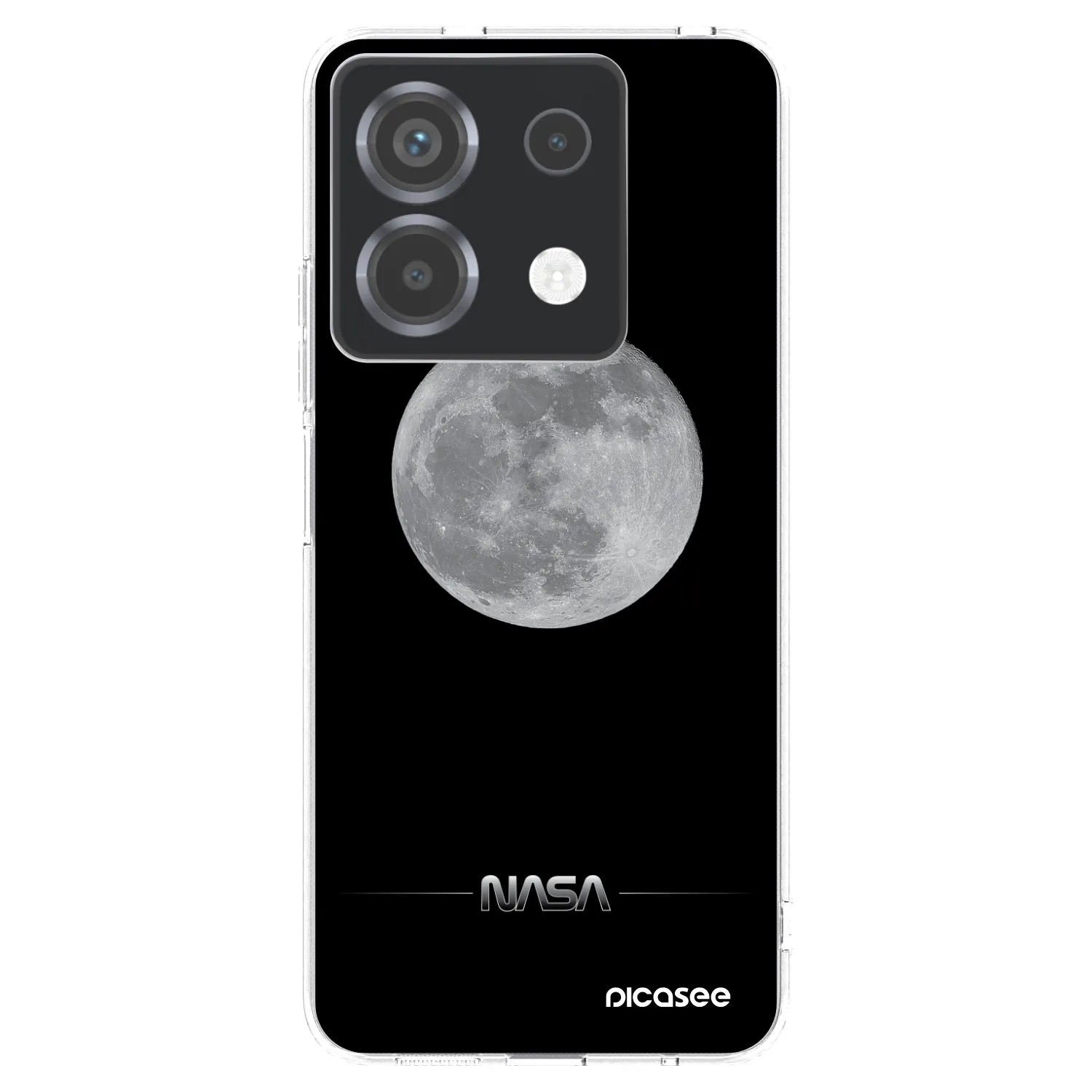 Picasee silikonska prozirna maskica za Xiaomi Poco X6 - Moon Minimal