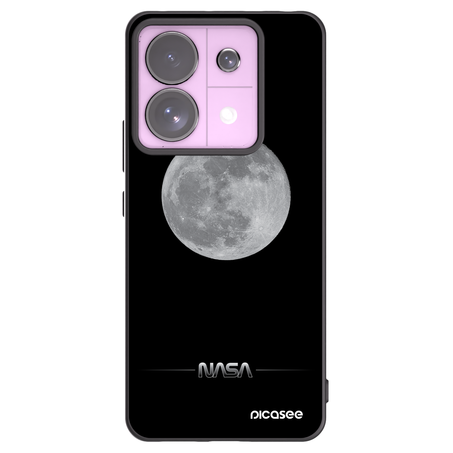 Picasee crna silikonska maskica za Xiaomi Redmi Note 13 Pro 5G - Moon Minimal