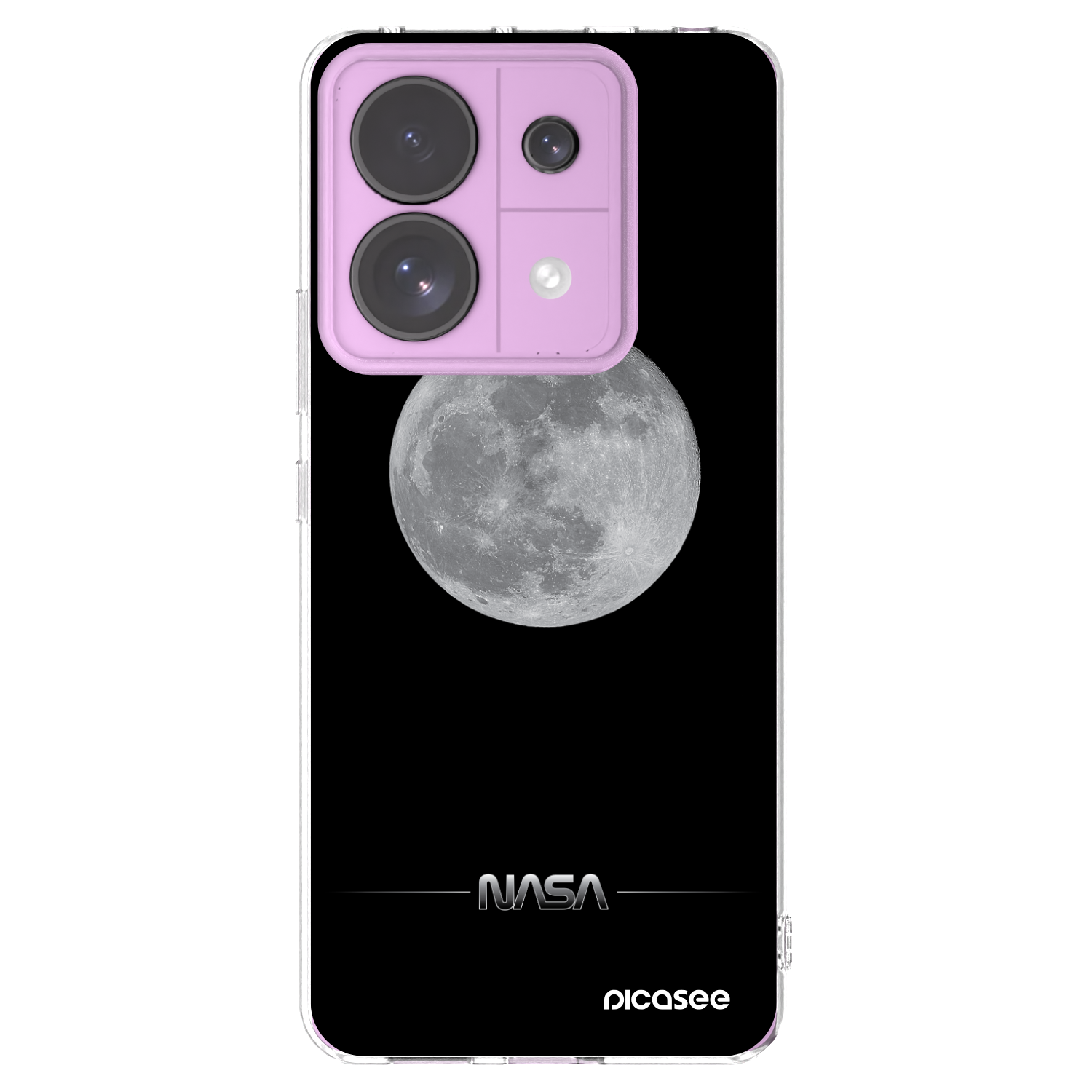 Picasee silikonska prozirna maskica za Xiaomi Redmi Note 13 Pro 5G - Moon Minimal