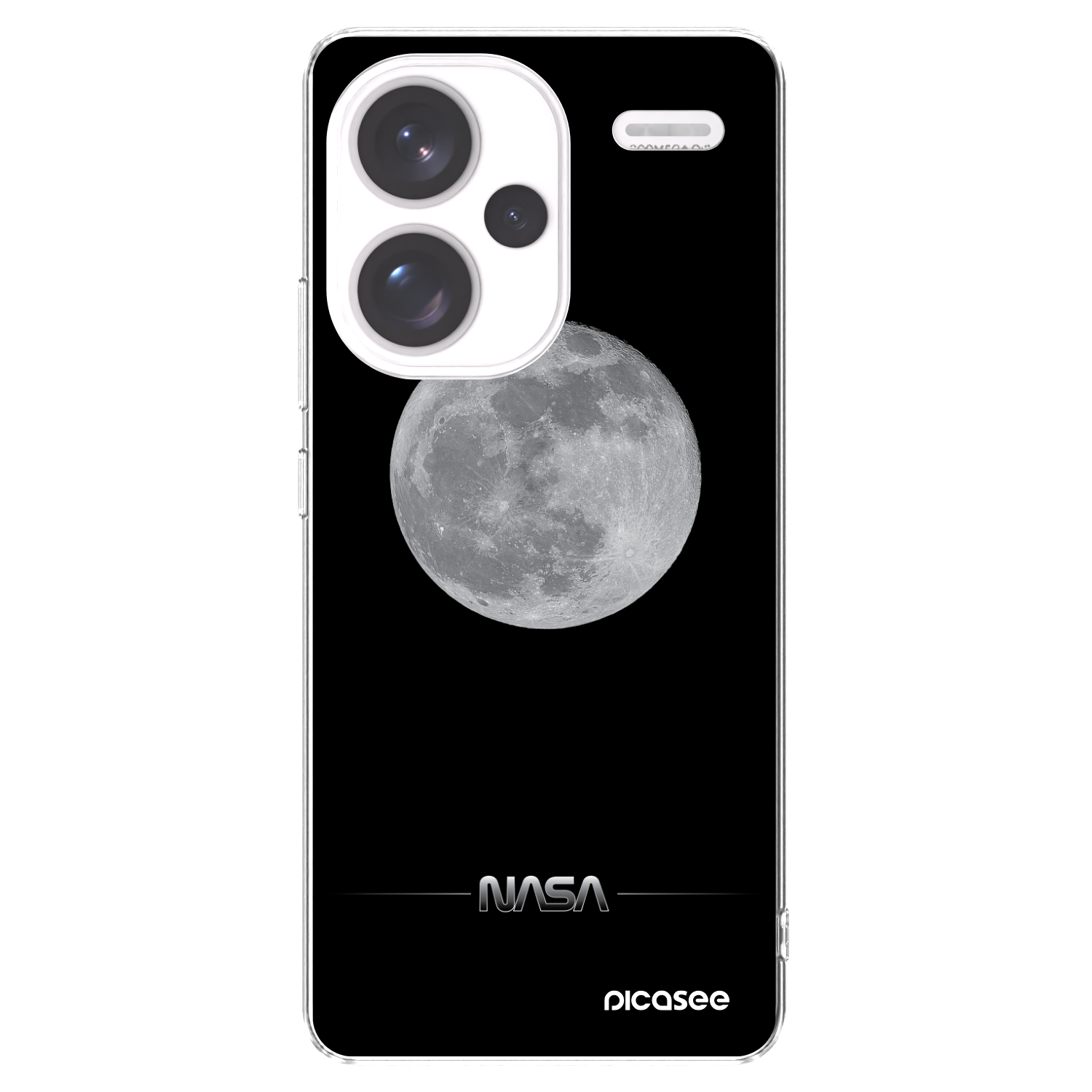 Picasee silikonska prozirna maskica za Xiaomi Redmi Note 13 Pro+ 5G - Moon Minimal