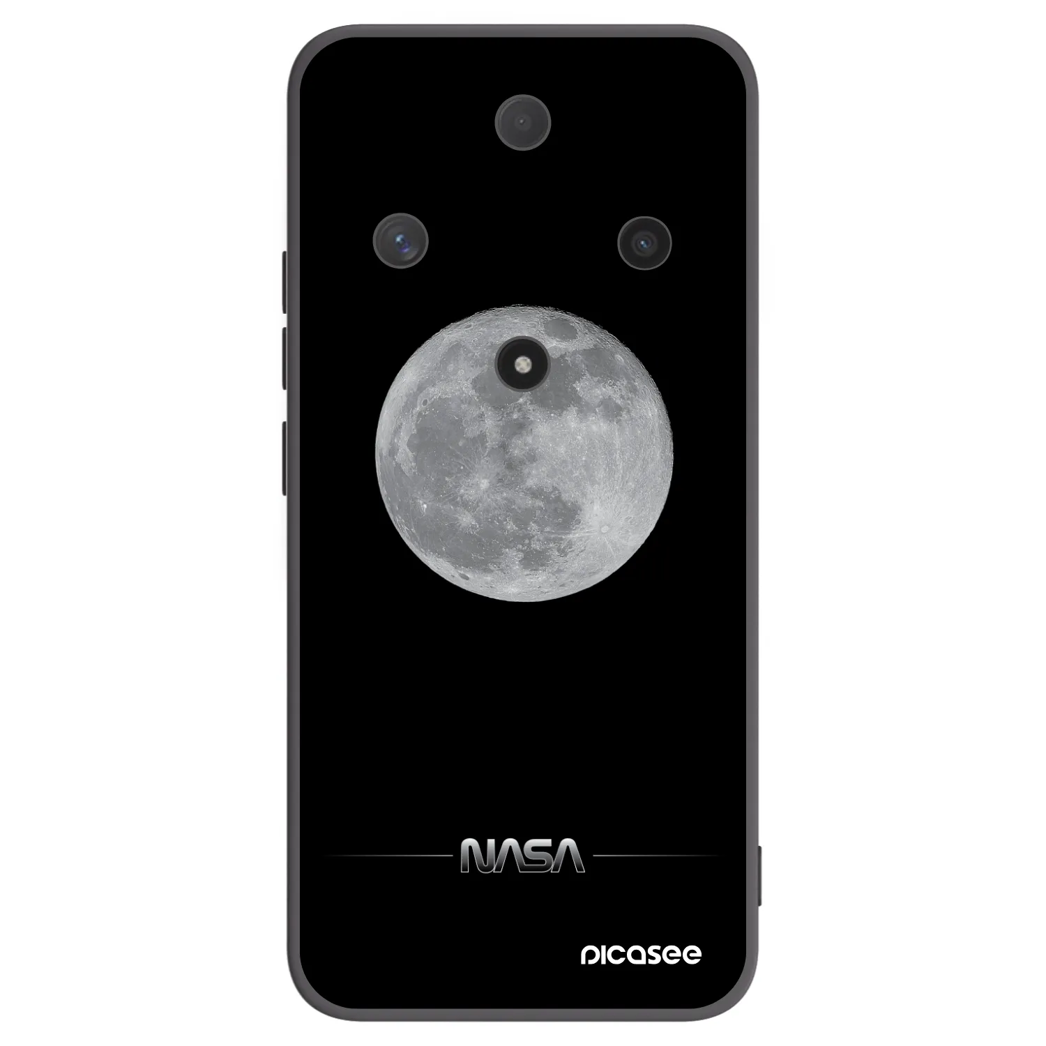 Picasee crna silikonska maskica za Honor Magic6 Lite 5G - Moon Minimal