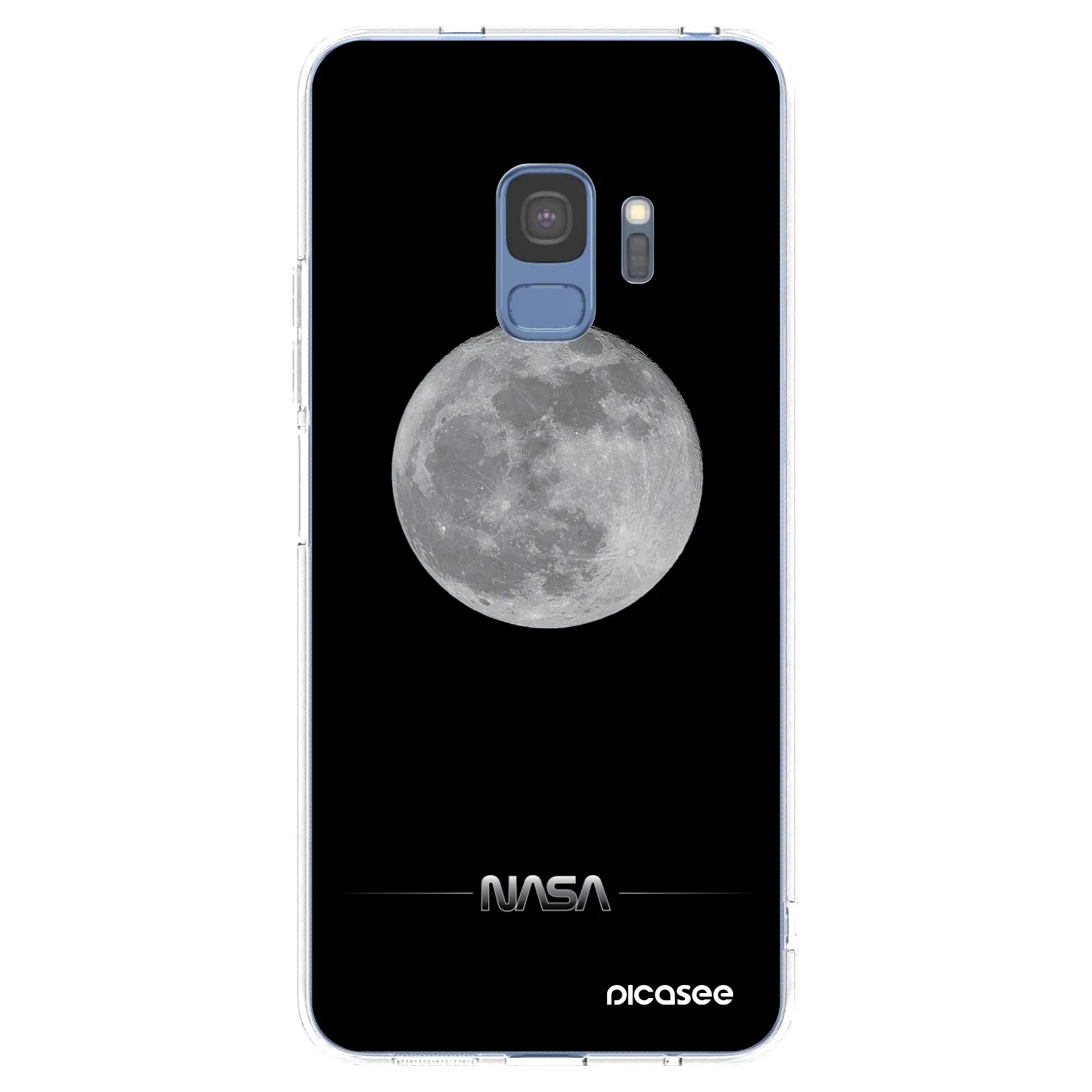 Picasee silikonska prozirna maskica za Samsung Galaxy S9 G960F - Moon Minimal