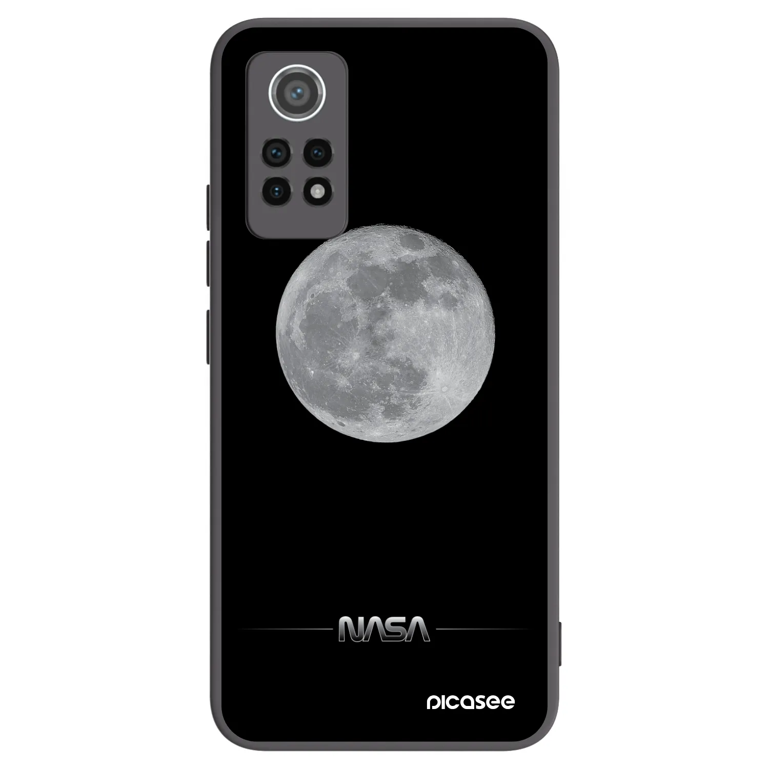 Picasee crna silikonska maskica za Xiaomi Redmi Note 12 Pro 4G - Moon Minimal