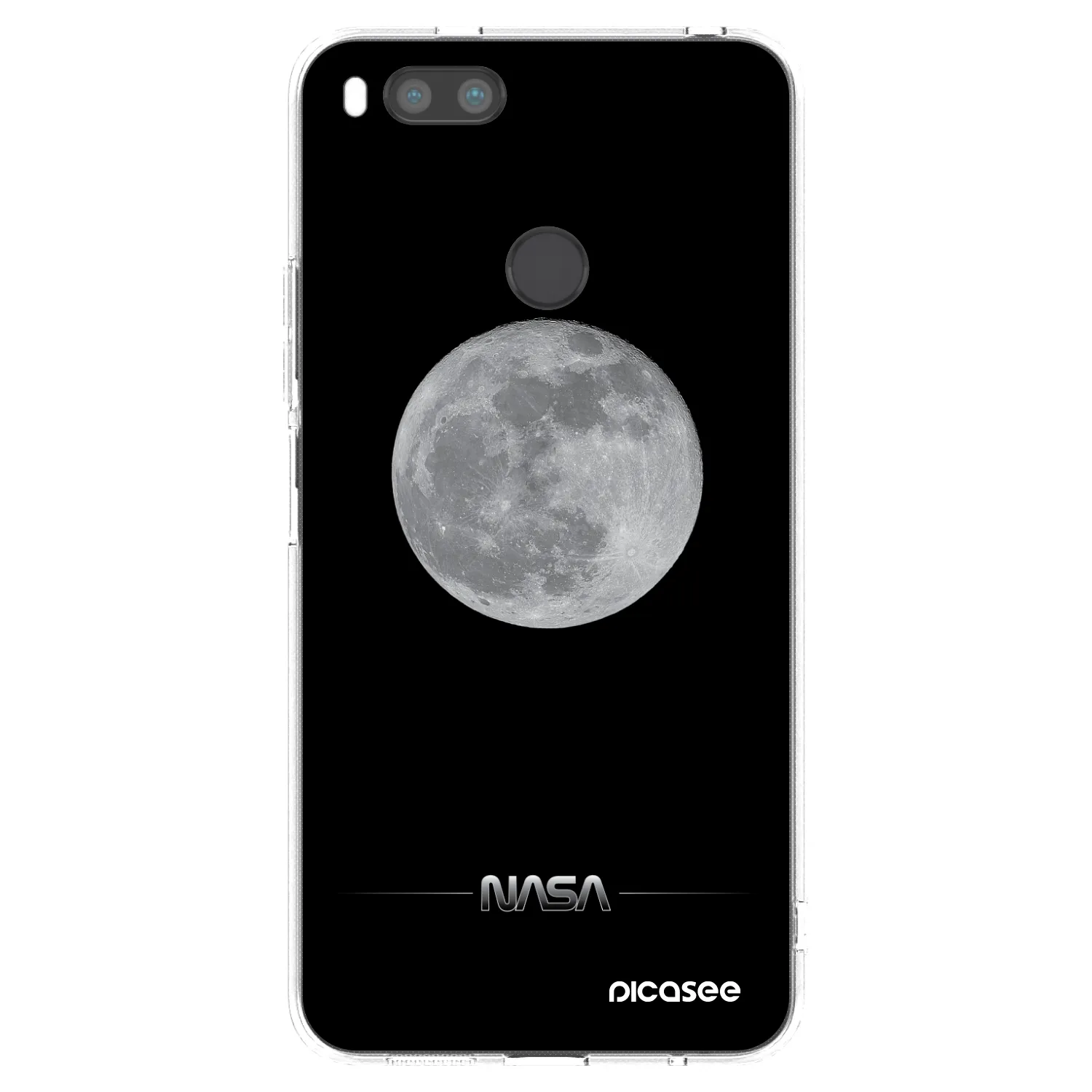 Picasee silikonska prozirna maskica za Xiaomi Mi A1 Global - Moon Minimal