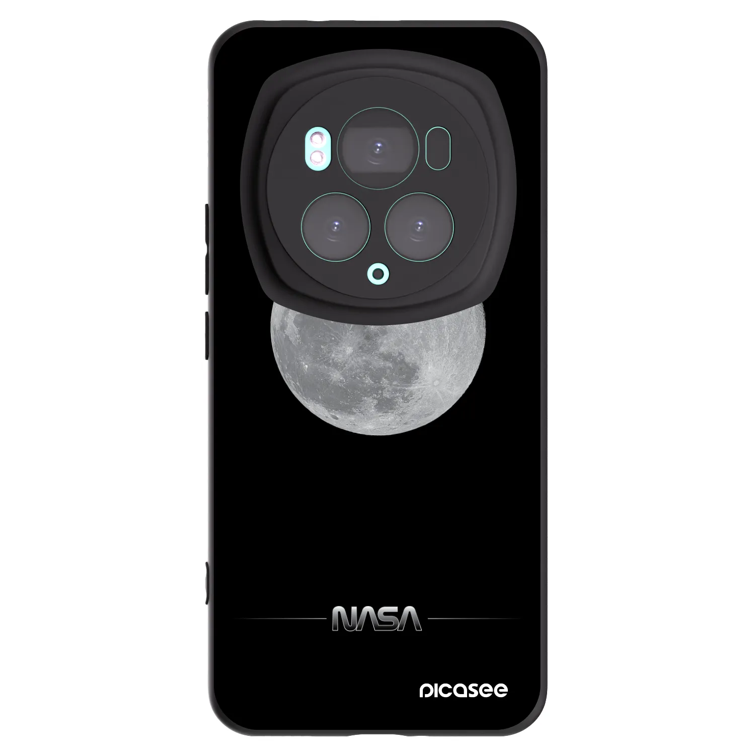 Picasee crna silikonska maskica za Honor Magic6 Pro - Moon Minimal