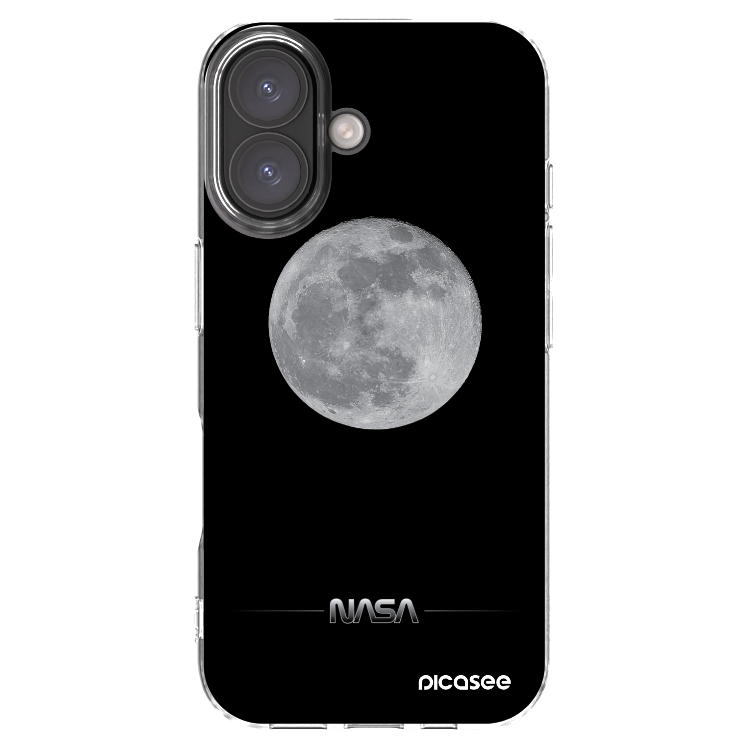 Picasee silikonska prozirna maskica za Apple iPhone 16 - Moon Minimal