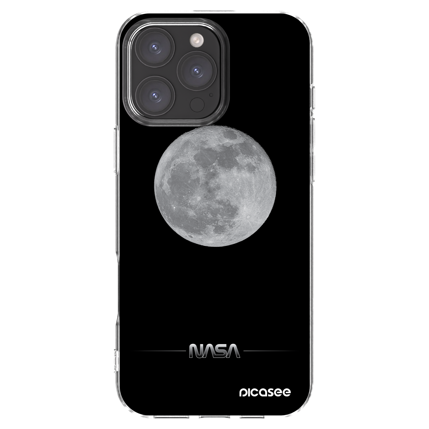 Picasee silikonska prozirna maskica za Apple iPhone 16 Pro Max - Moon Minimal