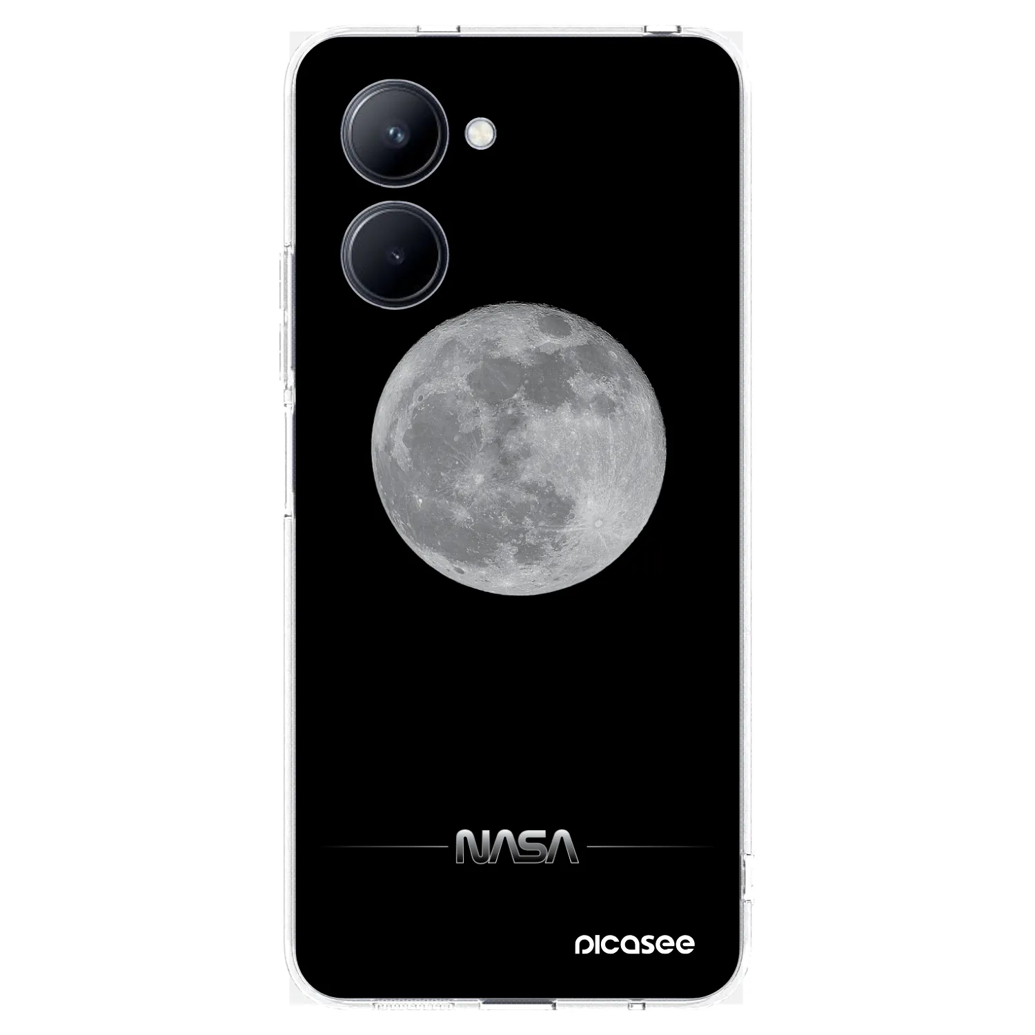 Picasee silikonska prozirna maskica za Realme C33 (2023) - Moon Minimal