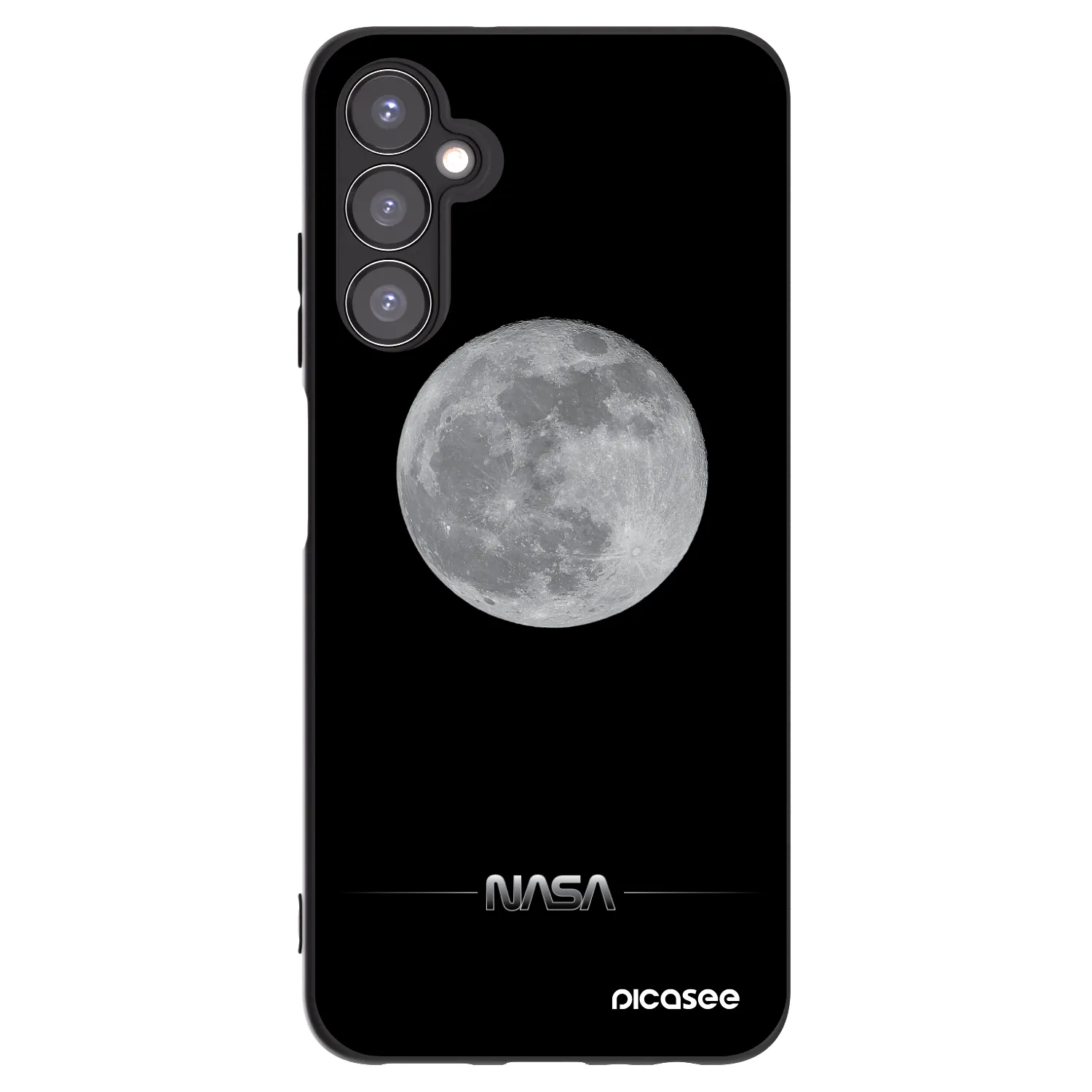 Picasee crna silikonska maskica za Samsung Galaxy A05s A057G - Moon Minimal