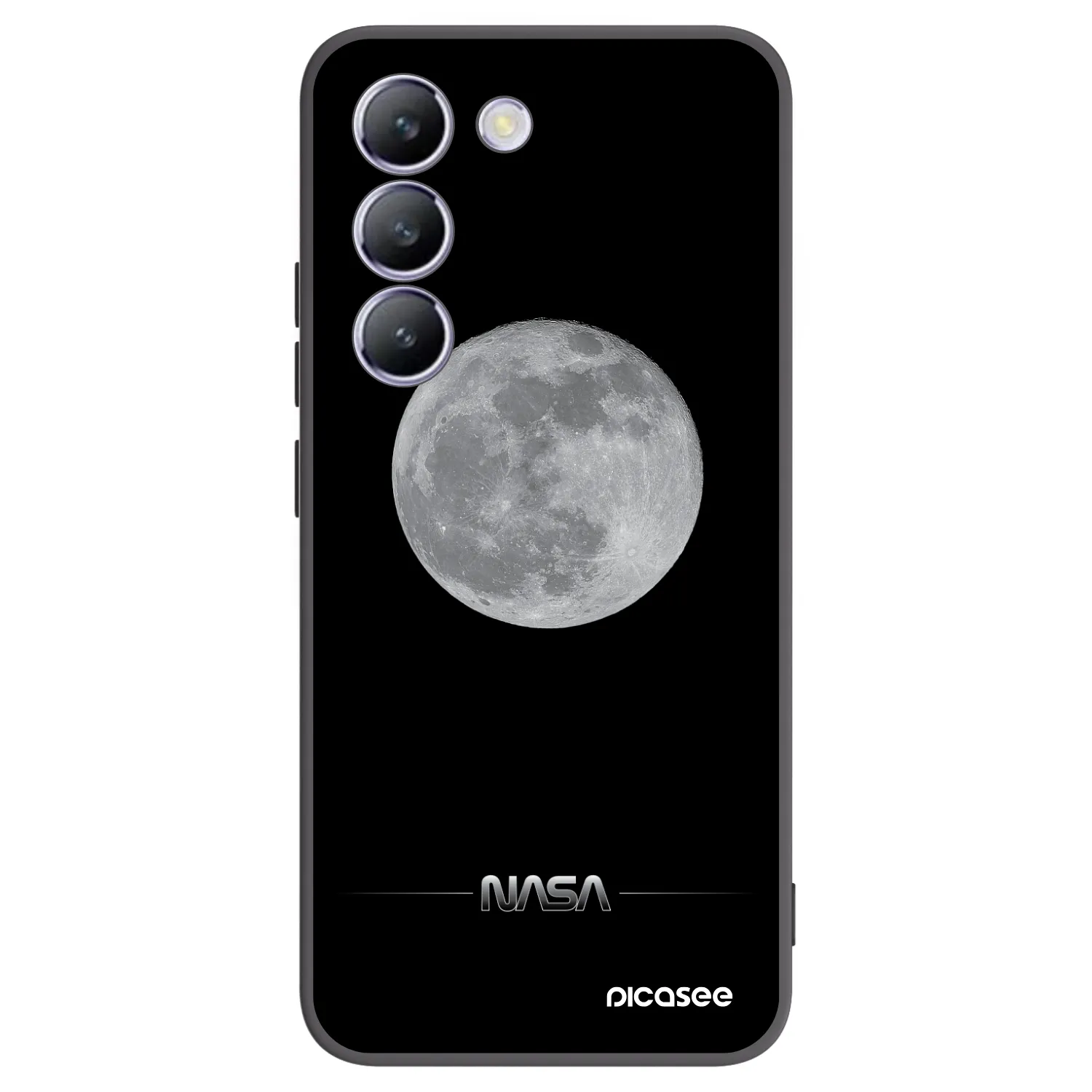 Picasee crna silikonska maskica za Vivo V40 SE 5G - Moon Minimal