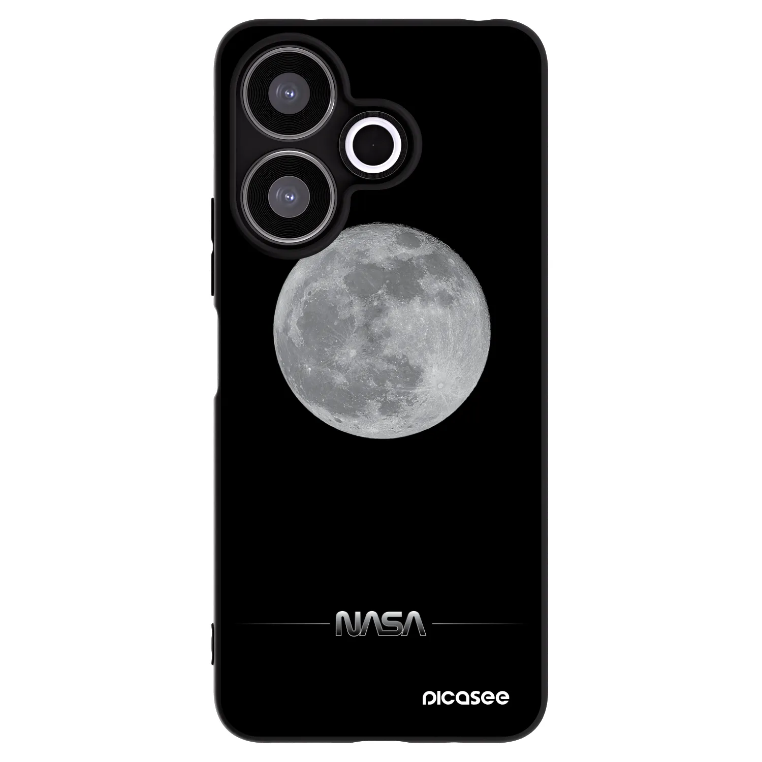 Picasee crna silikonska maskica za Xiaomi Redmi 13 4G - Moon Minimal