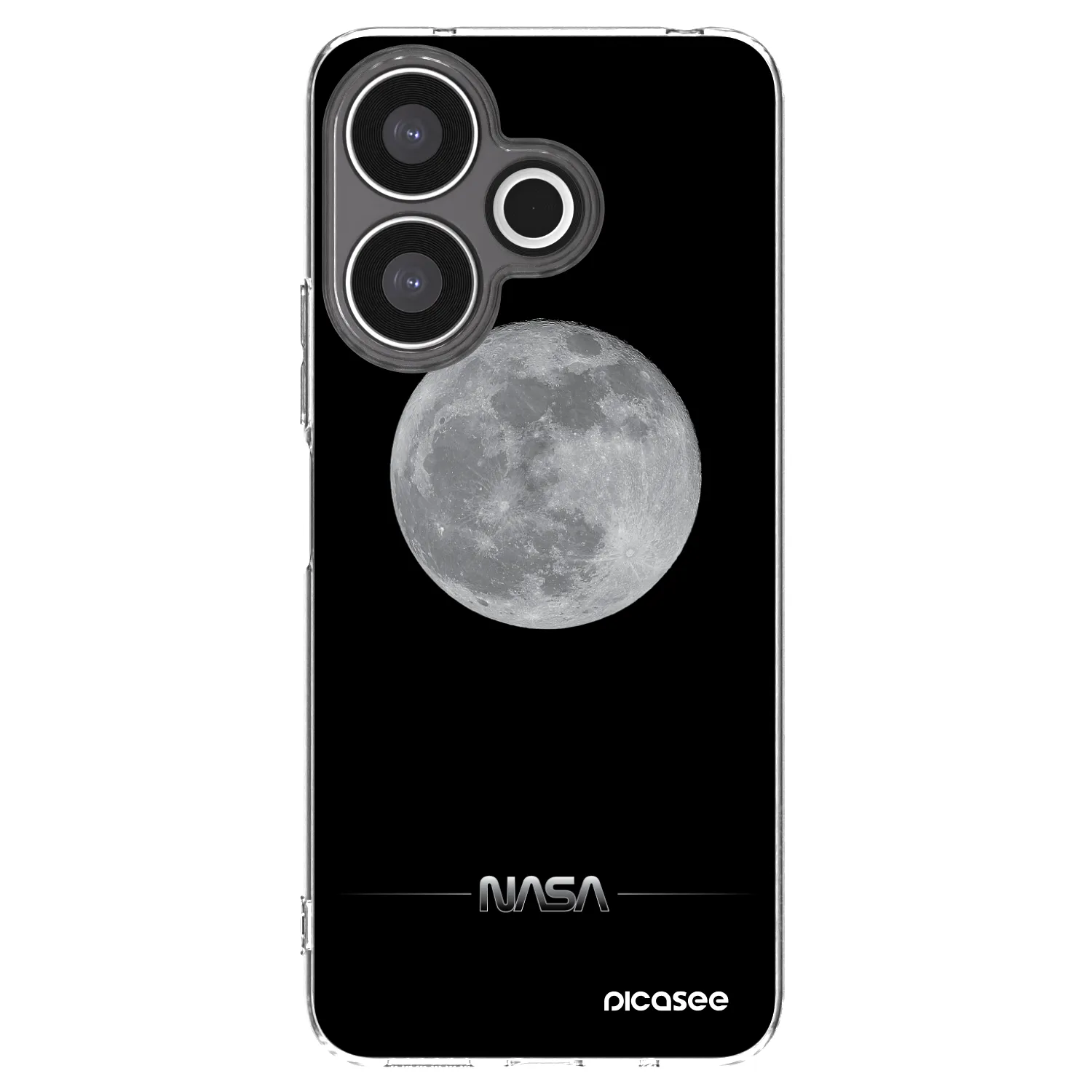 Picasee silikonska prozirna maskica za Xiaomi Redmi 13 4G - Moon Minimal