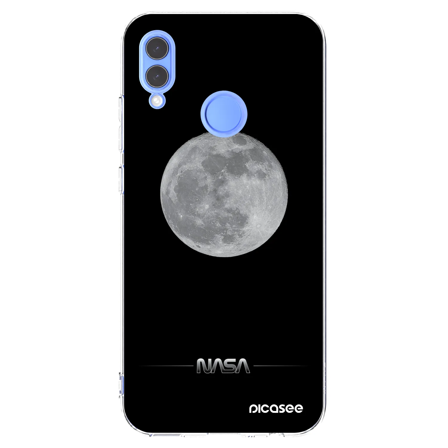 Picasee silikonska prozirna maskica za Honor 10 Lite - Moon Minimal