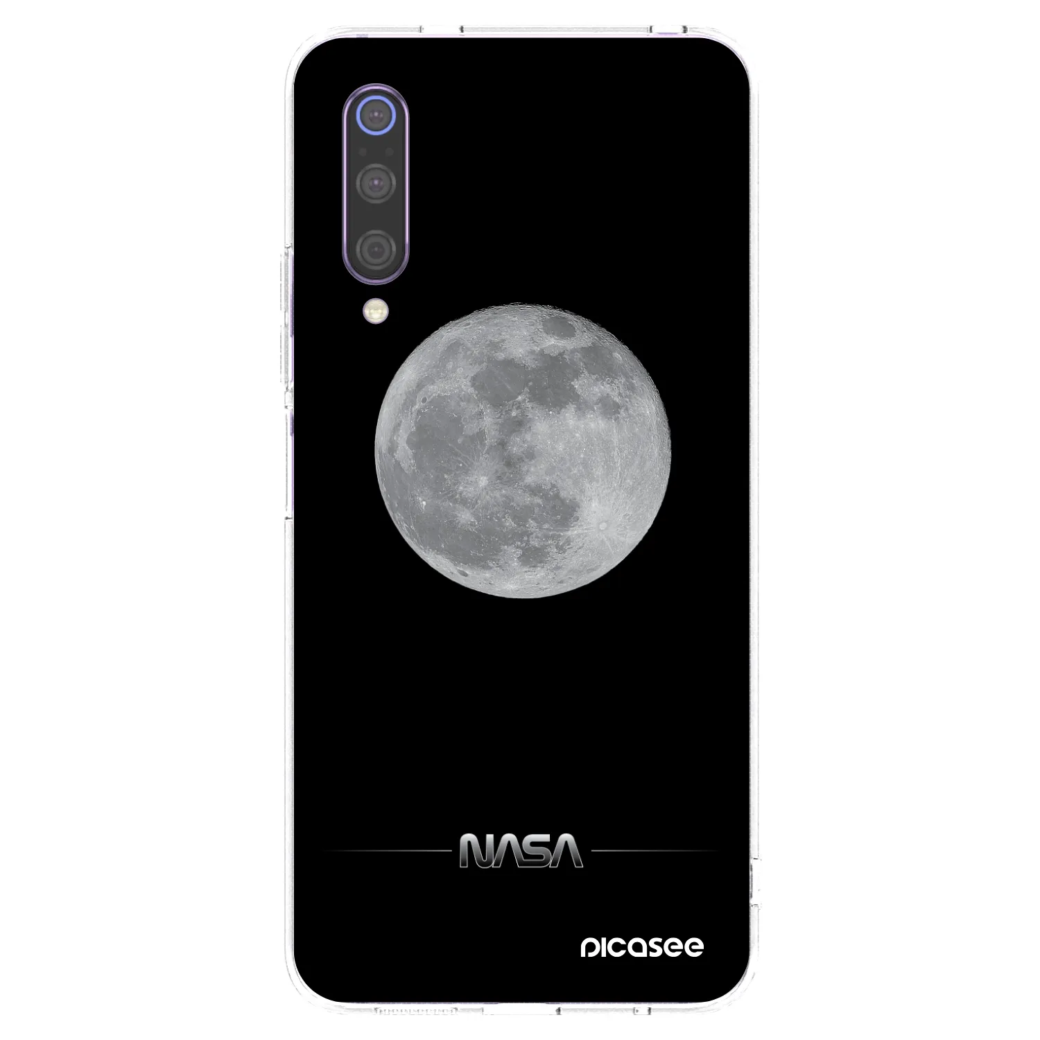 Picasee silikonska prozirna maskica za Xiaomi Mi 9 - Moon Minimal