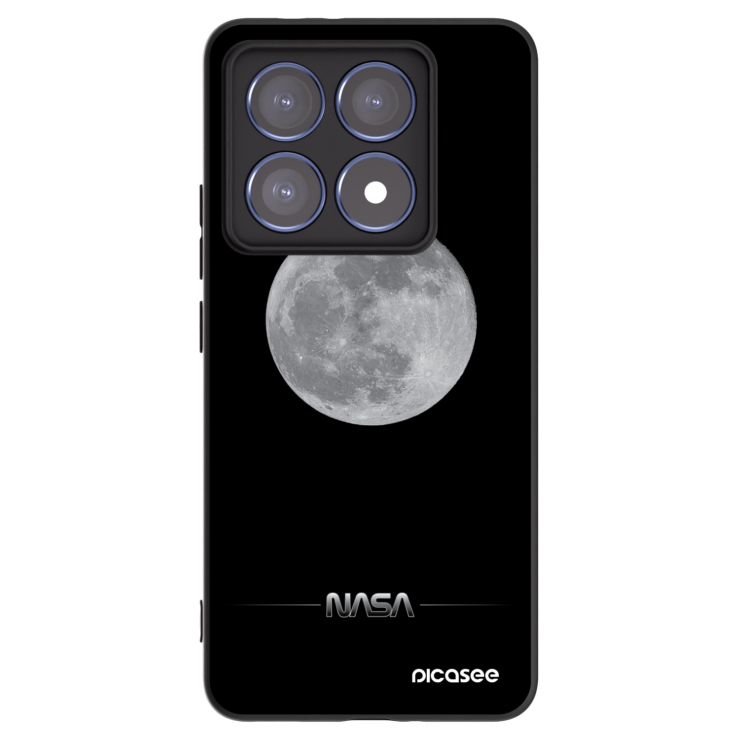 Picasee crna silikonska maskica za Xiaomi 14T Pro - Moon Minimal