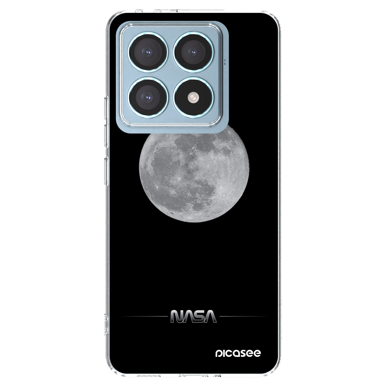 Picasee silikonska prozirna maskica za Xiaomi 14T Pro - Moon Minimal