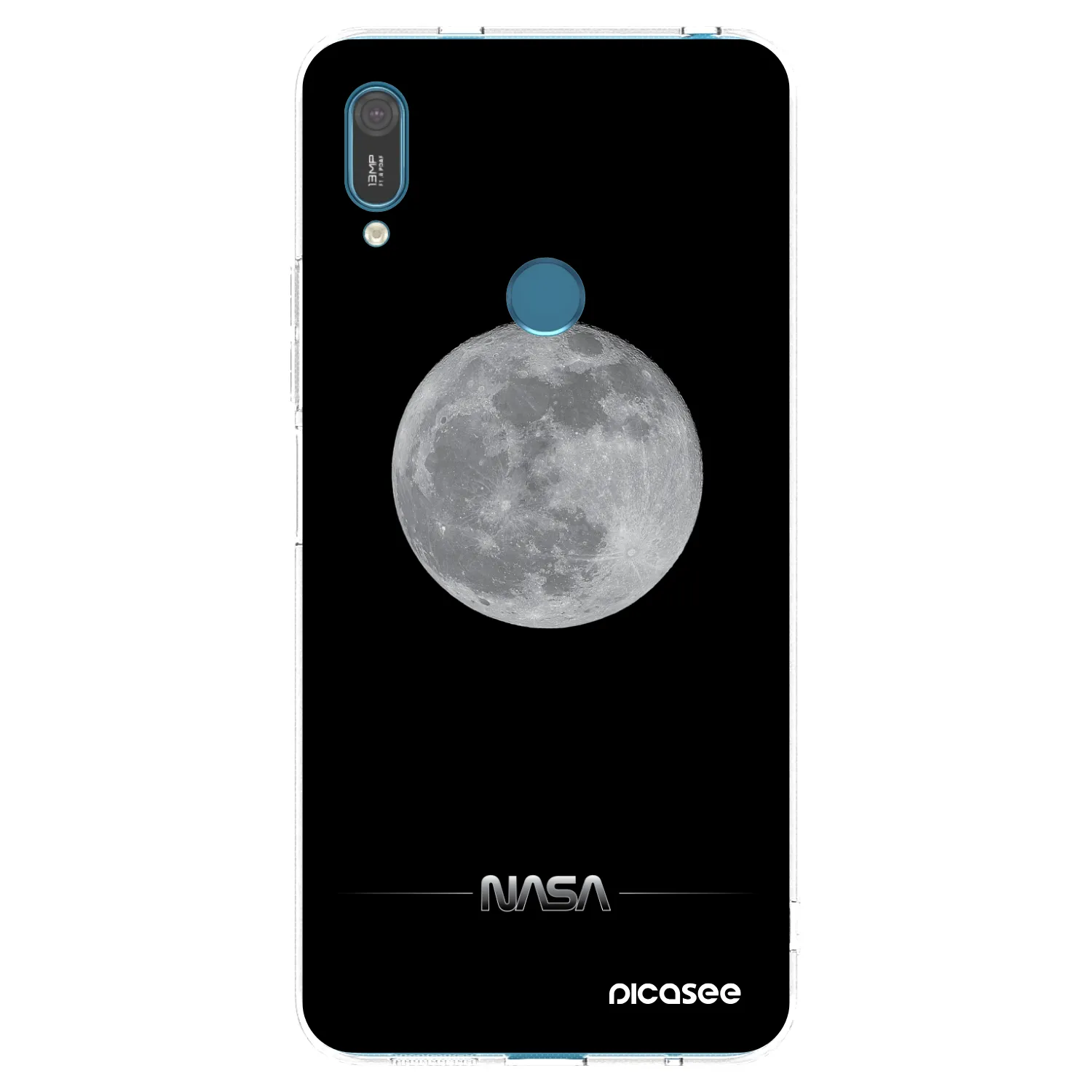 Picasee silikonska prozirna maskica za Huawei Y7 2019 - Moon Minimal