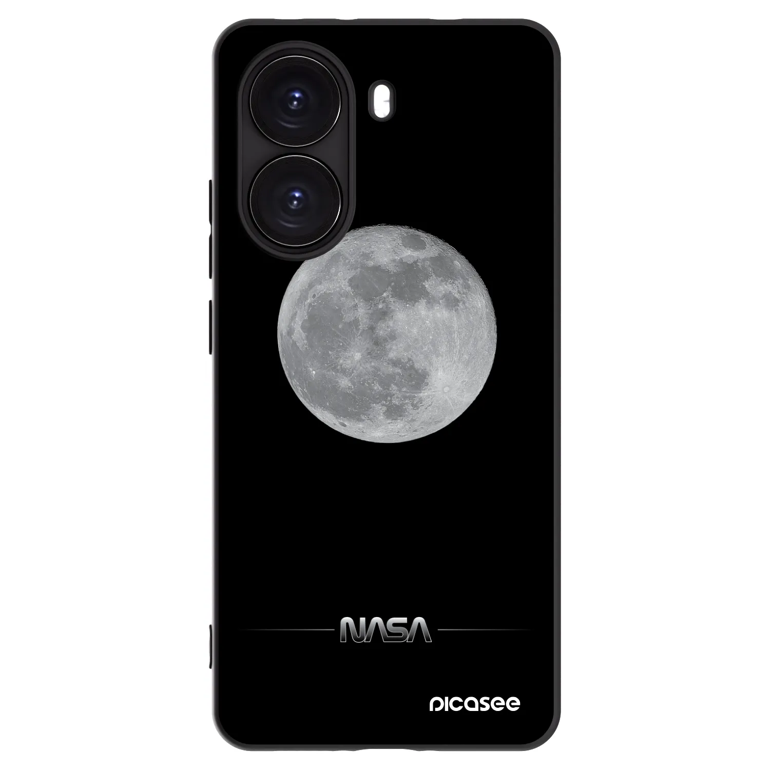 Picasee crna silikonska maskica za Xiaomi Poco X7 Pro 5G - Moon Minimal