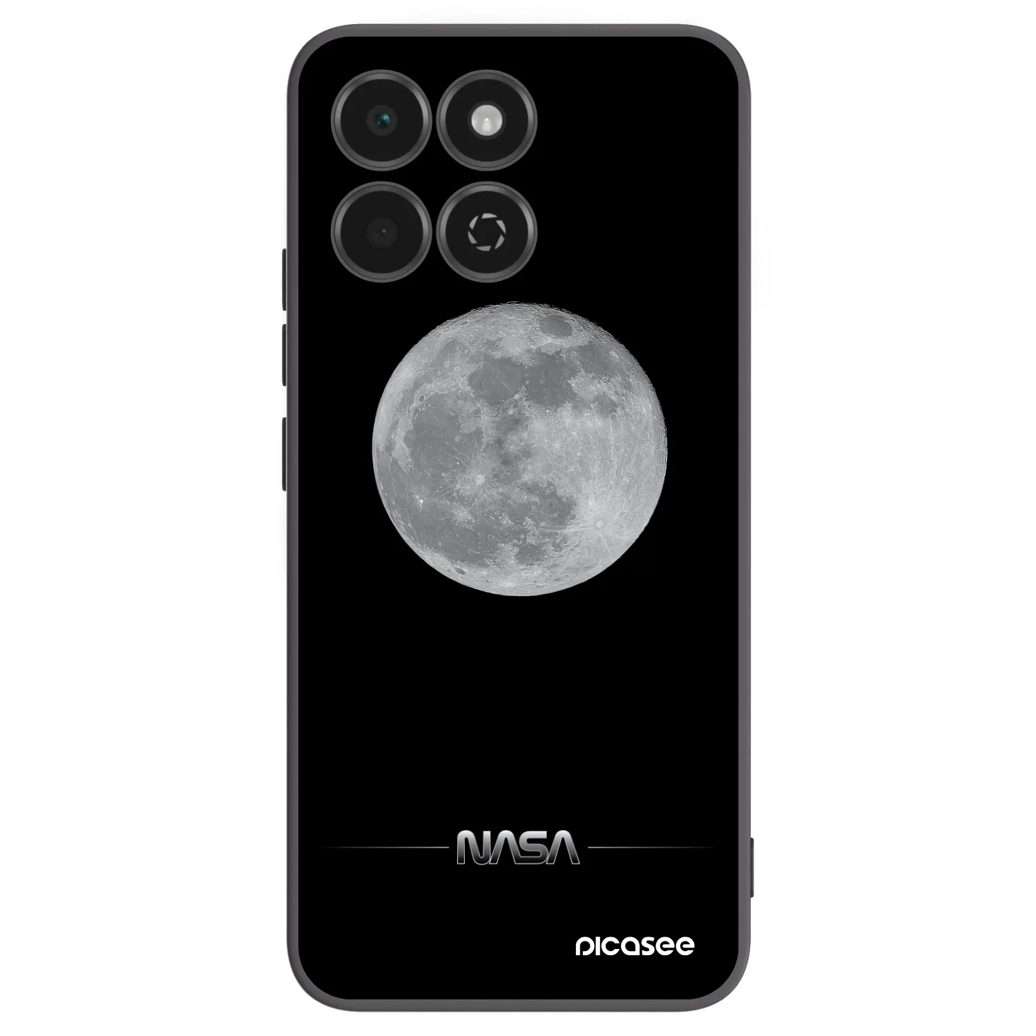 Picasee crna silikonska maskica za Honor 200 Smart 5G - Moon Minimal