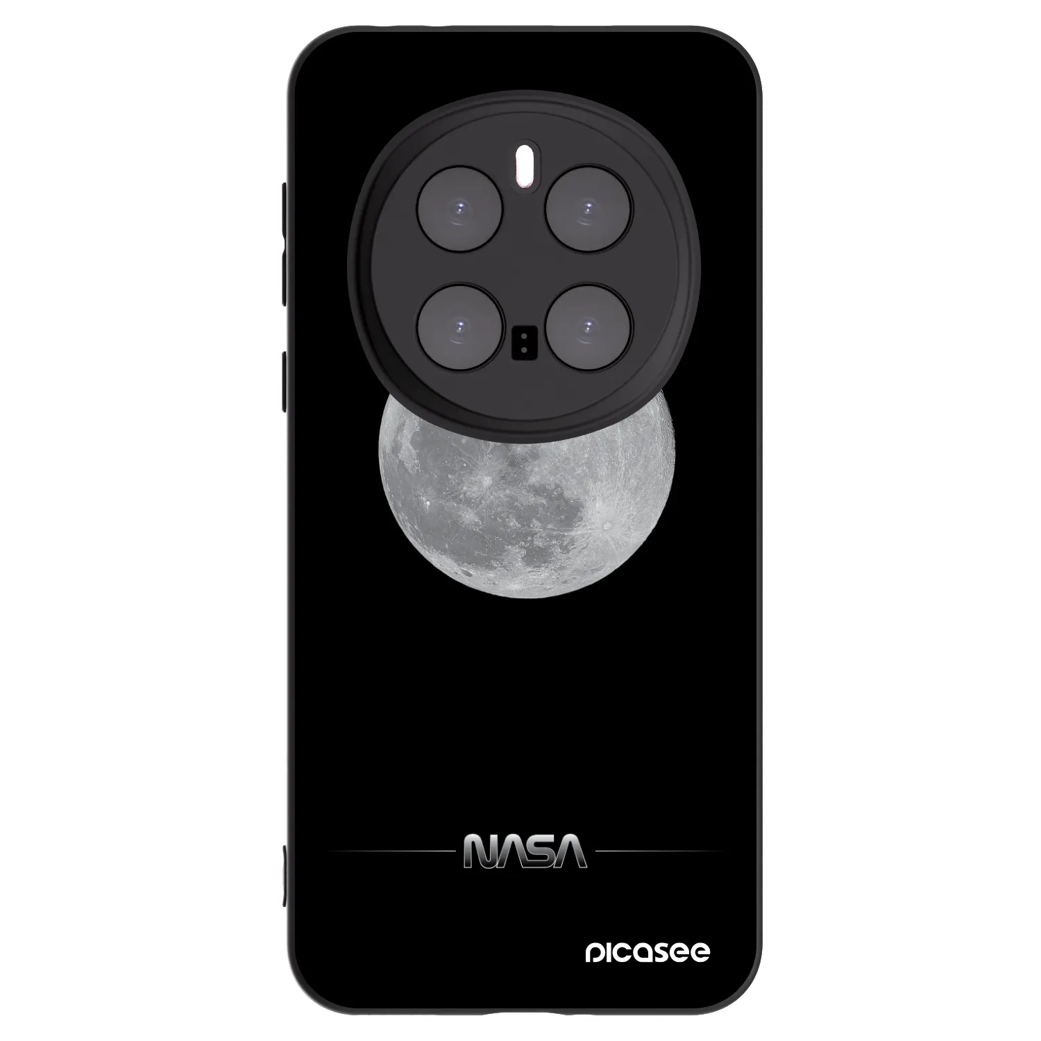 Picasee crna silikonska maskica za Honor Magic7 Pro 5G - Moon Minimal
